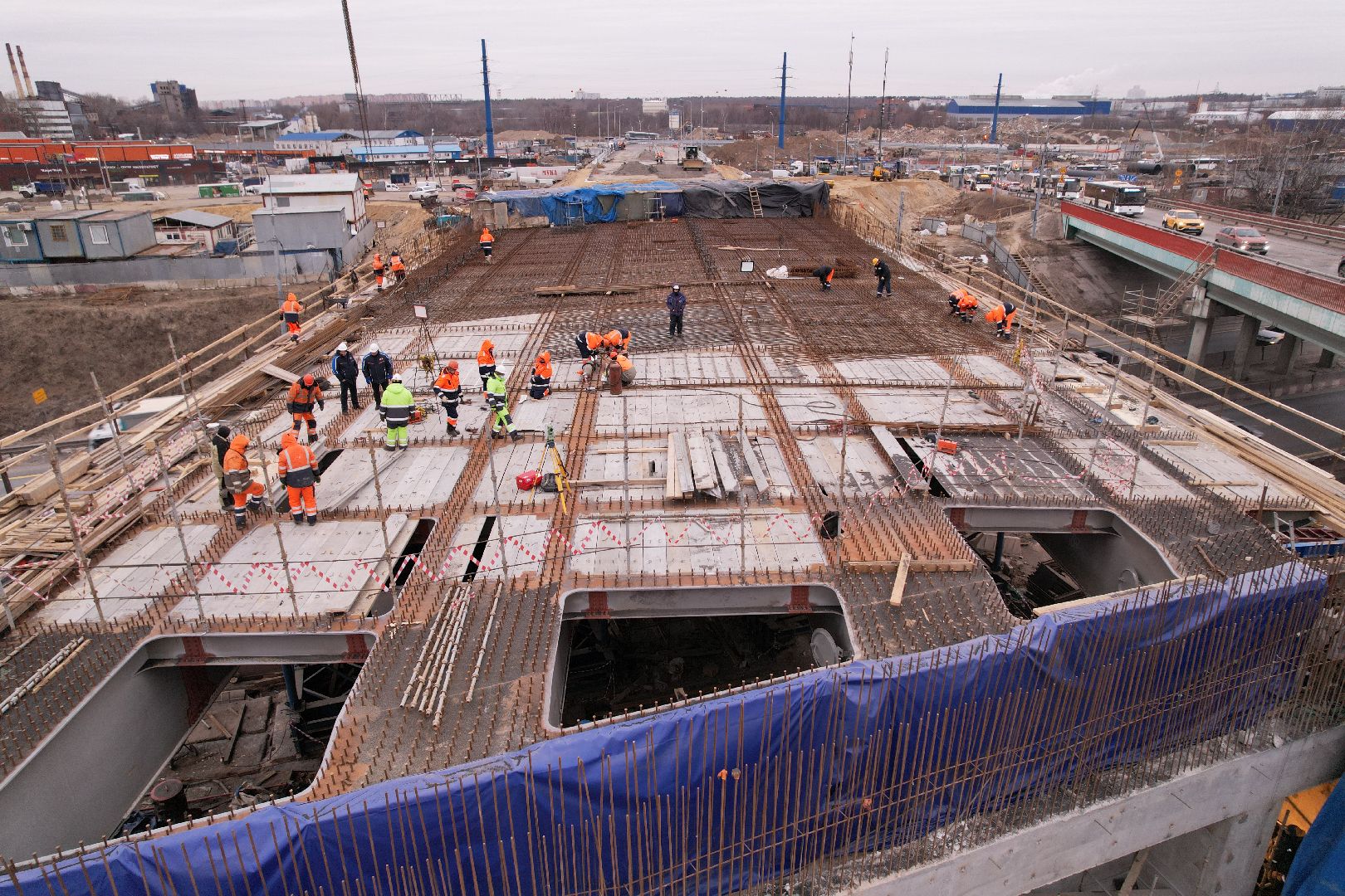 видео с коптера, дороги, ленинский го, путепровод, каширское шоссе,