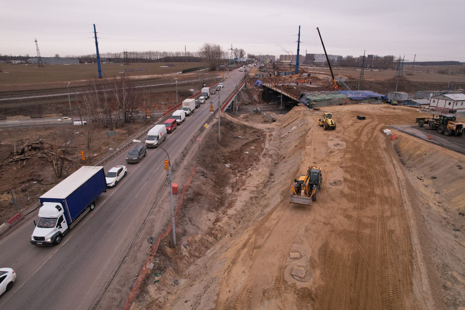видео с коптера, дороги, ленинский го, путепровод, каширское шоссе,