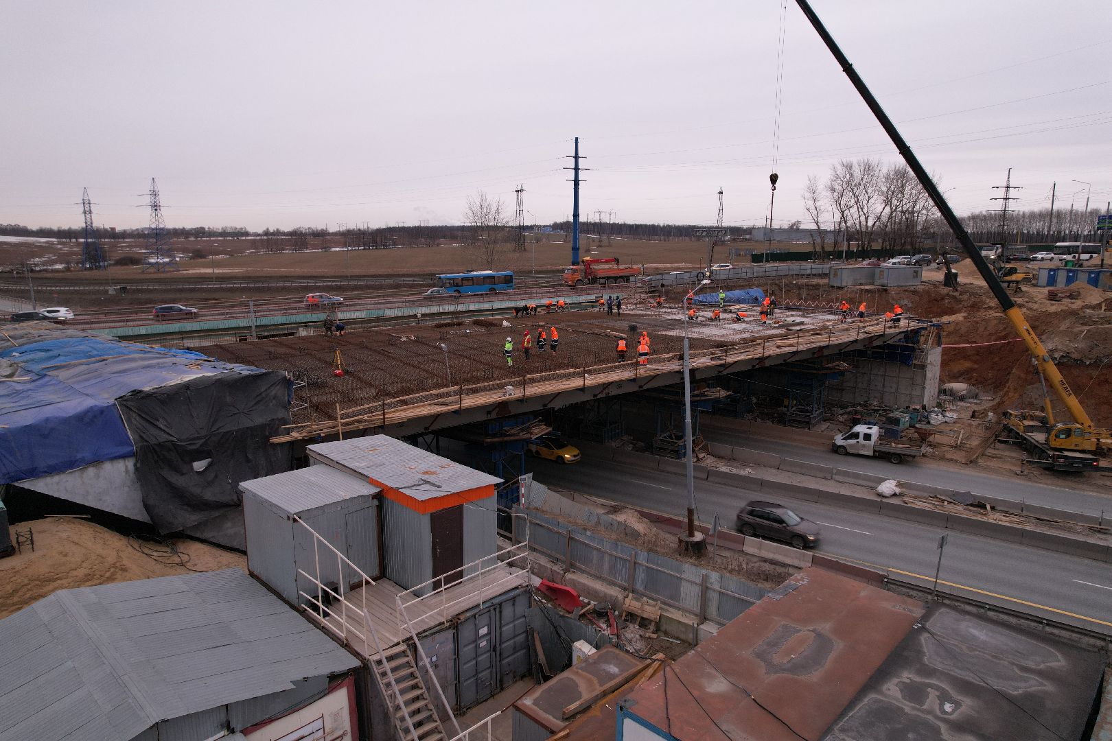видео с коптера, дороги, ленинский го, путепровод, каширское шоссе,