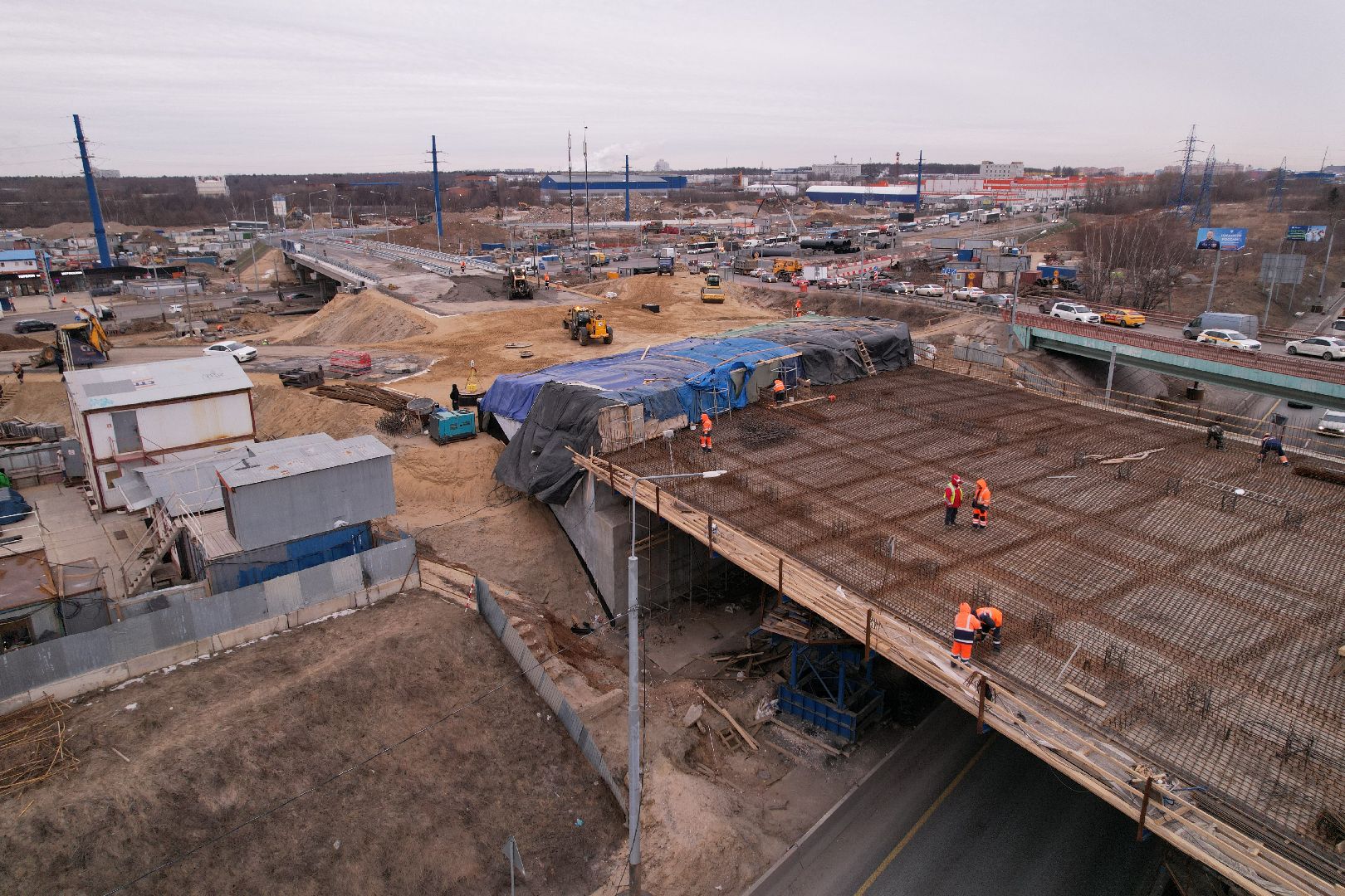 видео с коптера, дороги, ленинский го, путепровод, каширское шоссе,