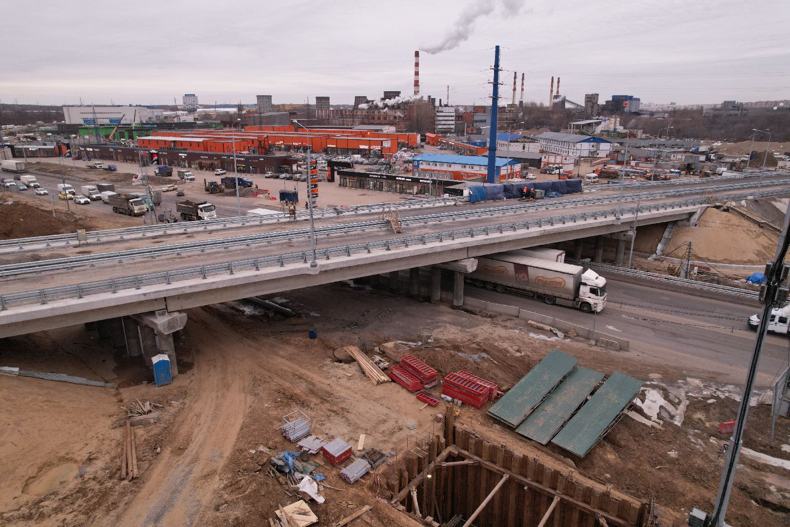 видео с коптера, дороги, ленинский го, путепровод, каширское шоссе,