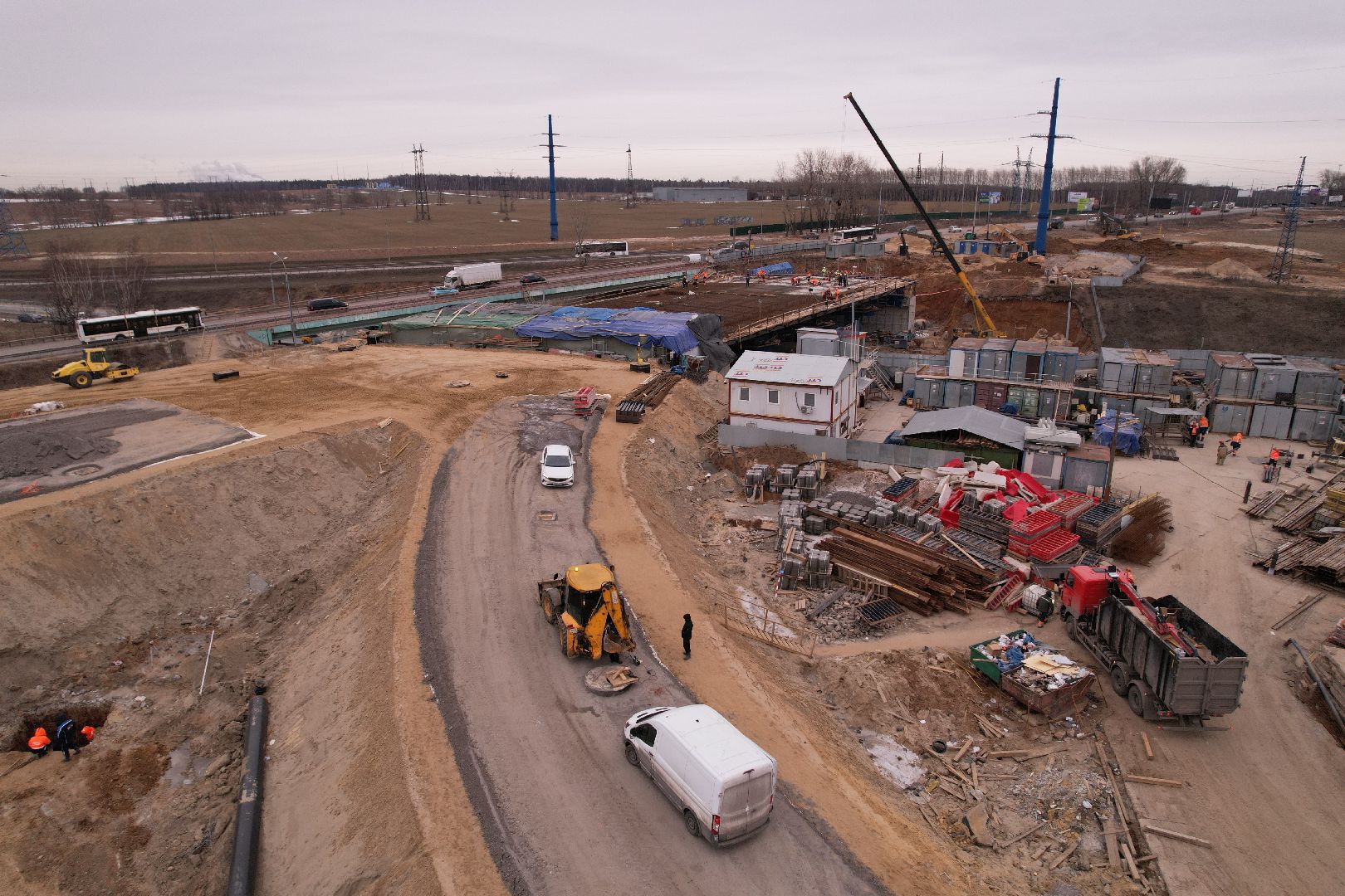 видео с коптера, дороги, ленинский го, путепровод, каширское шоссе,