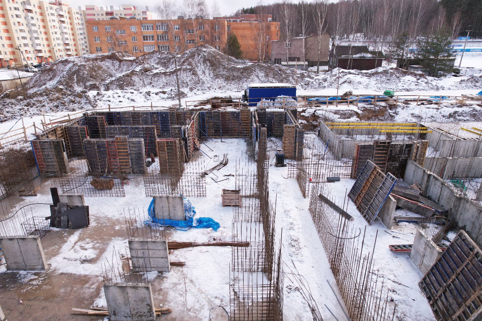 видео с коптера, школа, дмитров,