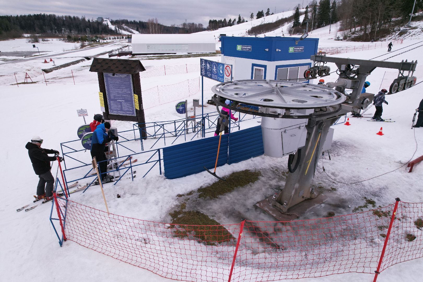 видео с коптера, горнолыжный спорт, дмитров,