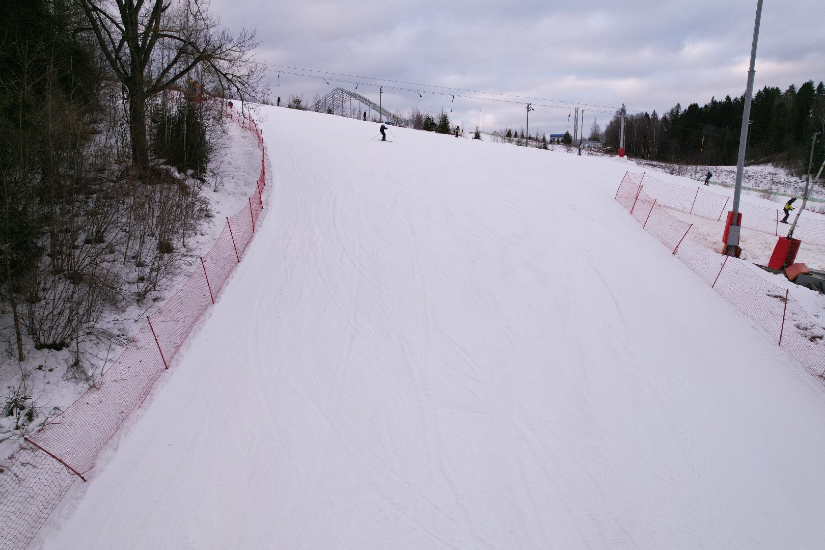 видео с коптера, горнолыжный спорт, дмитров,
