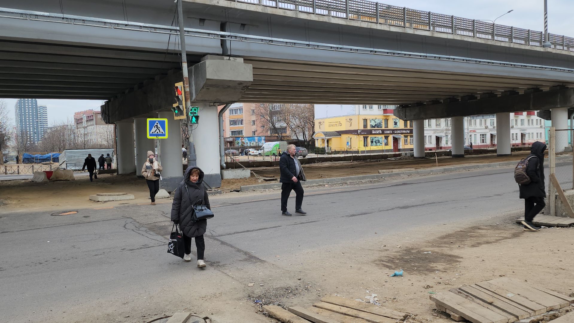 Люберцы, реконструкция Октябрьского проспекта, пешеходные переходы, строительство,