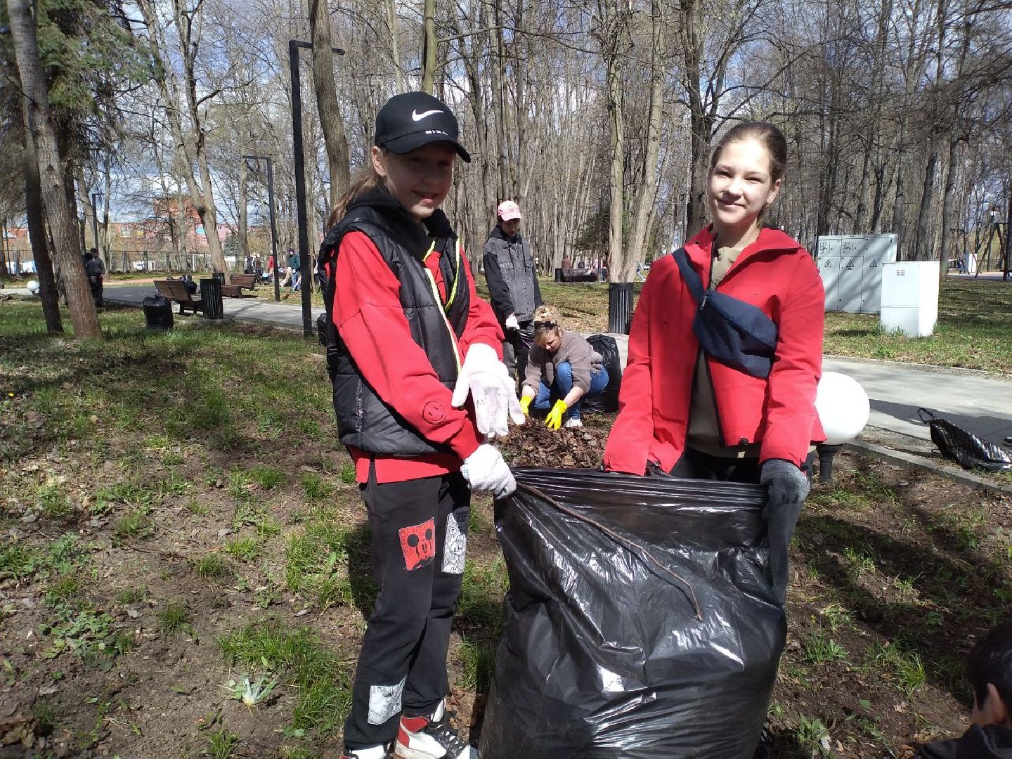 субботник, парк, дети, Лосино-Петровский