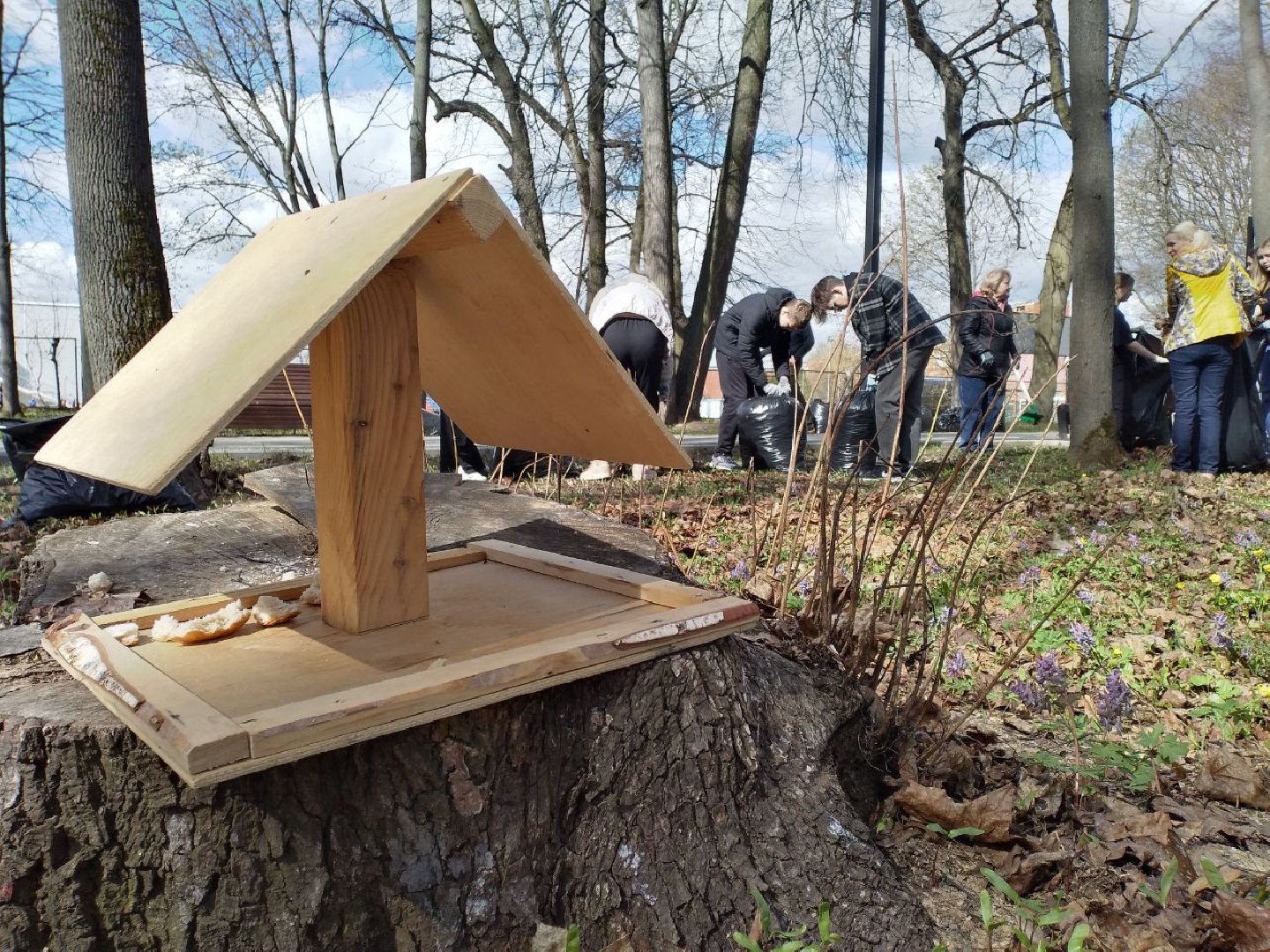 субботник, парк, дети, Лосино-Петровский