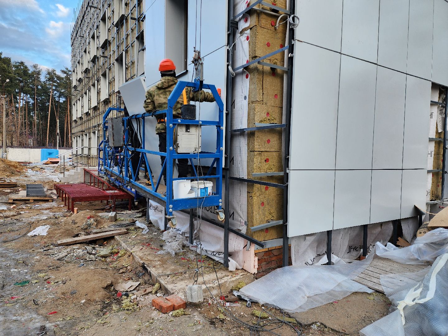 раменское, строительство, капитальный ремонт поликлиники на высоковольтной, вертикалки,