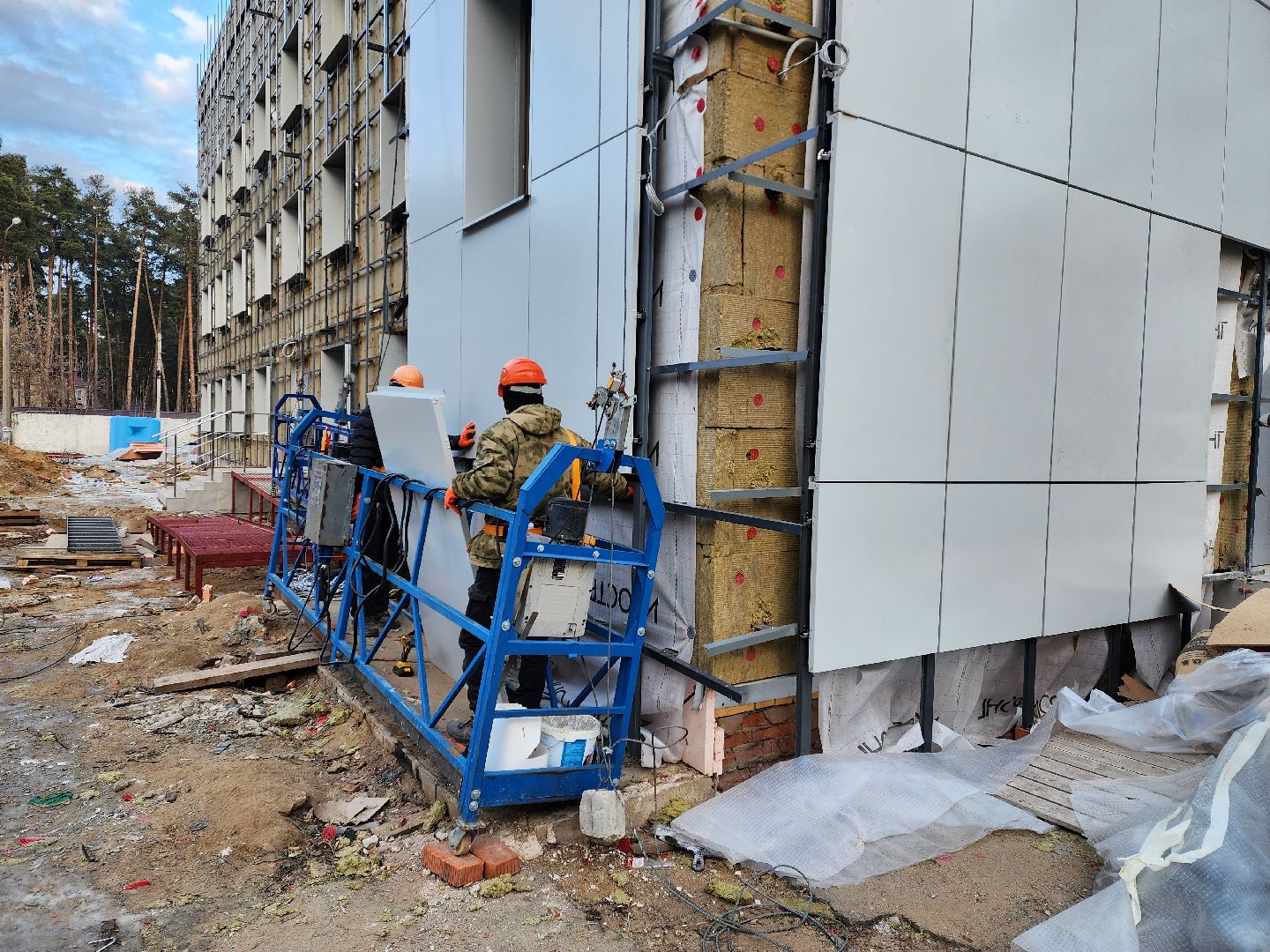 раменское, строительство, капитальный ремонт поликлиники на высоковольтной, вертикалки,