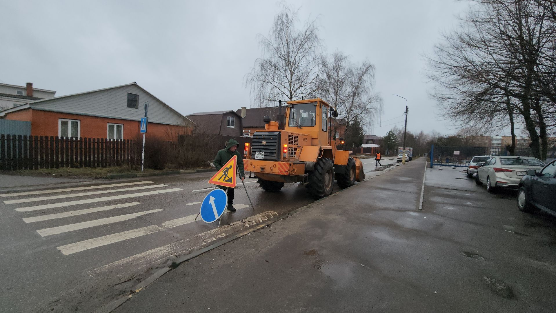 серпухов, улица фестивальная, комбинат благоустройства, уборка дороги, благоустройство,