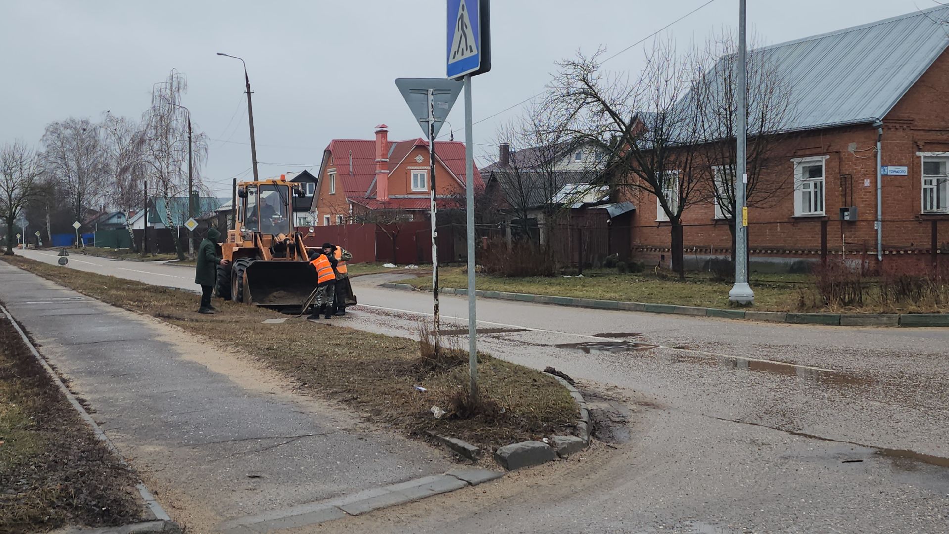 серпухов, улица фестивальная, комбинат благоустройства, уборка дороги, благоустройство,