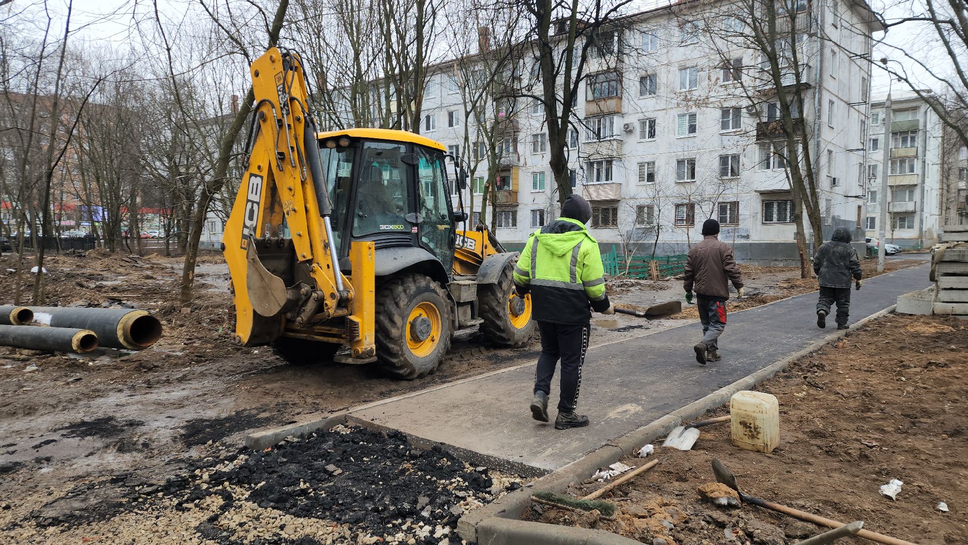 пушкино, тепловые сети, реконструкция теплосетей, укладка асфальта, комплексное благоустройство, вертикалки,