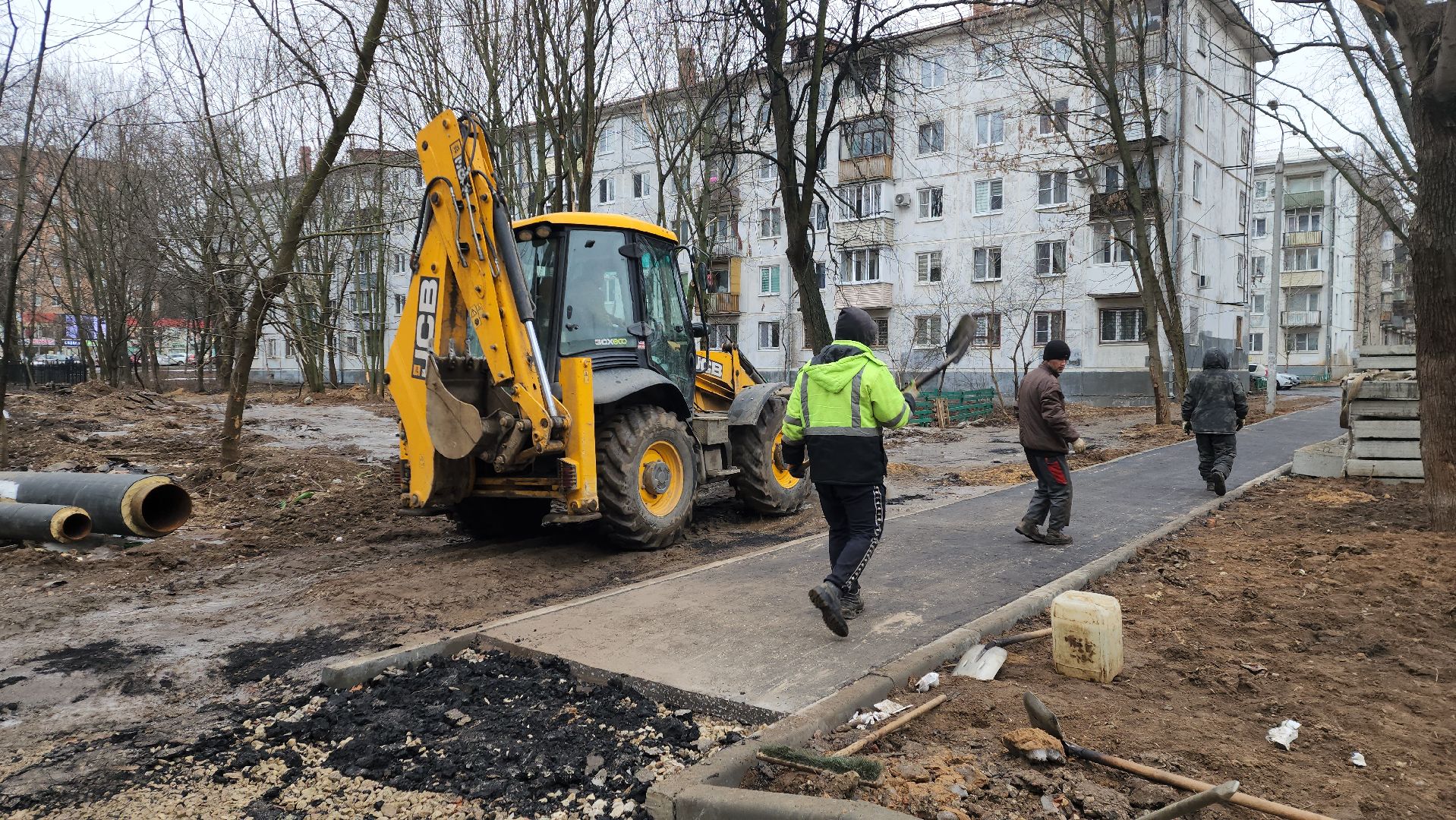 пушкино, тепловые сети, реконструкция теплосетей, укладка асфальта, комплексное благоустройство, вертикалки,