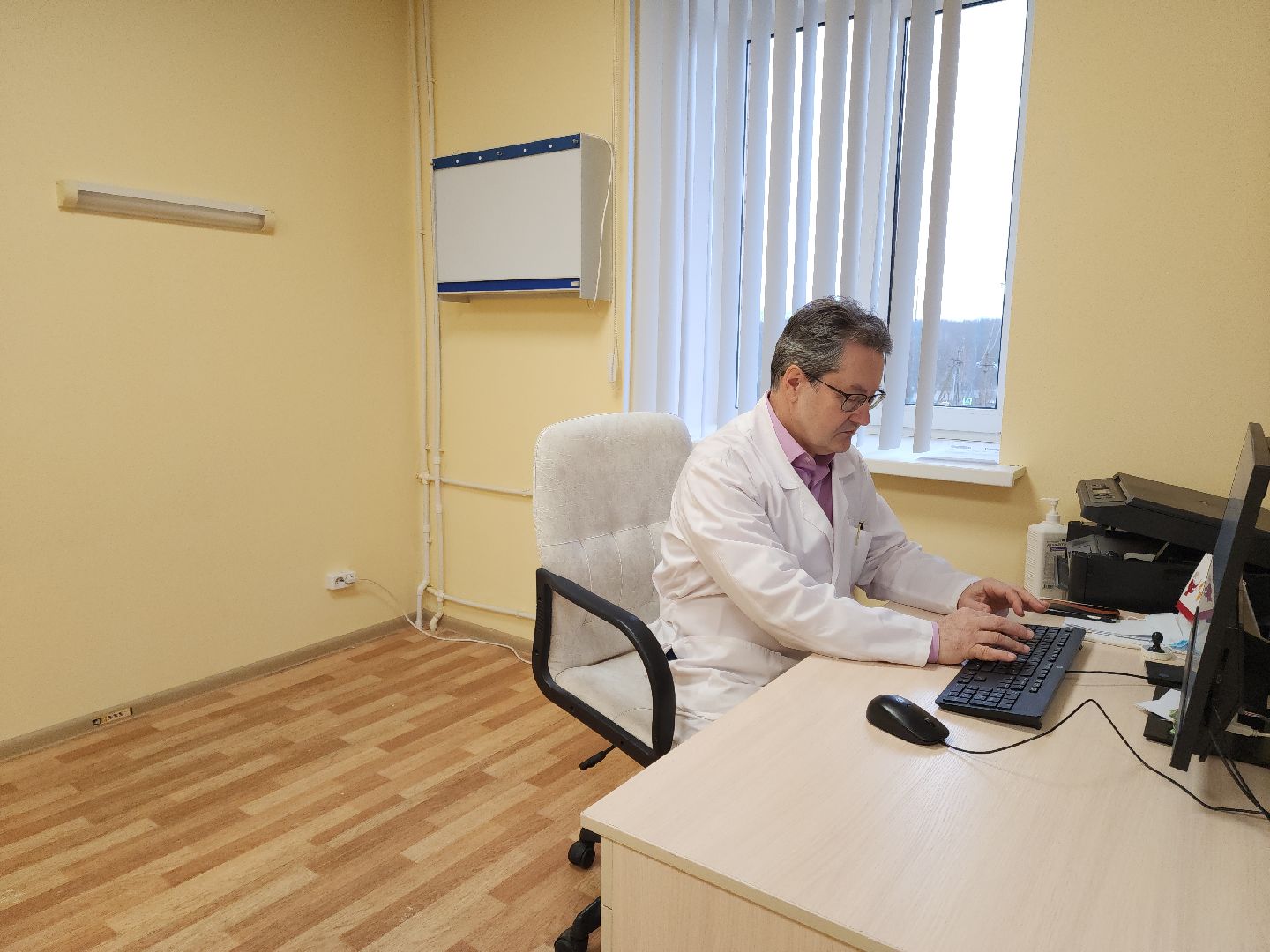 Подольск, Ремонт в поликлинике, ПОКБ, подольская областная клиническая больница, вертикалки,