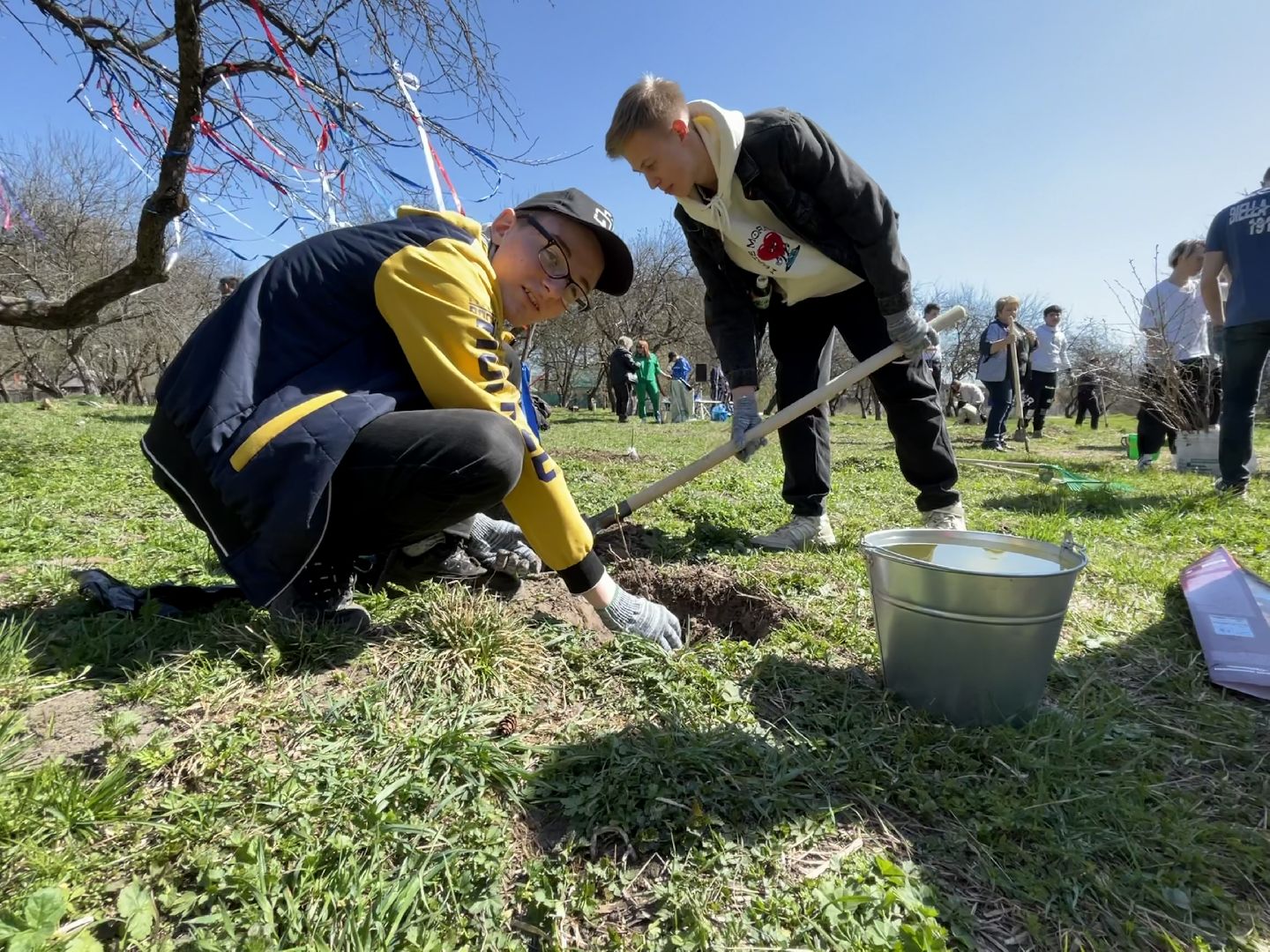 Наро-Фоминск. субботник, яблоневый сад, Наро-Фоминский городской округ
