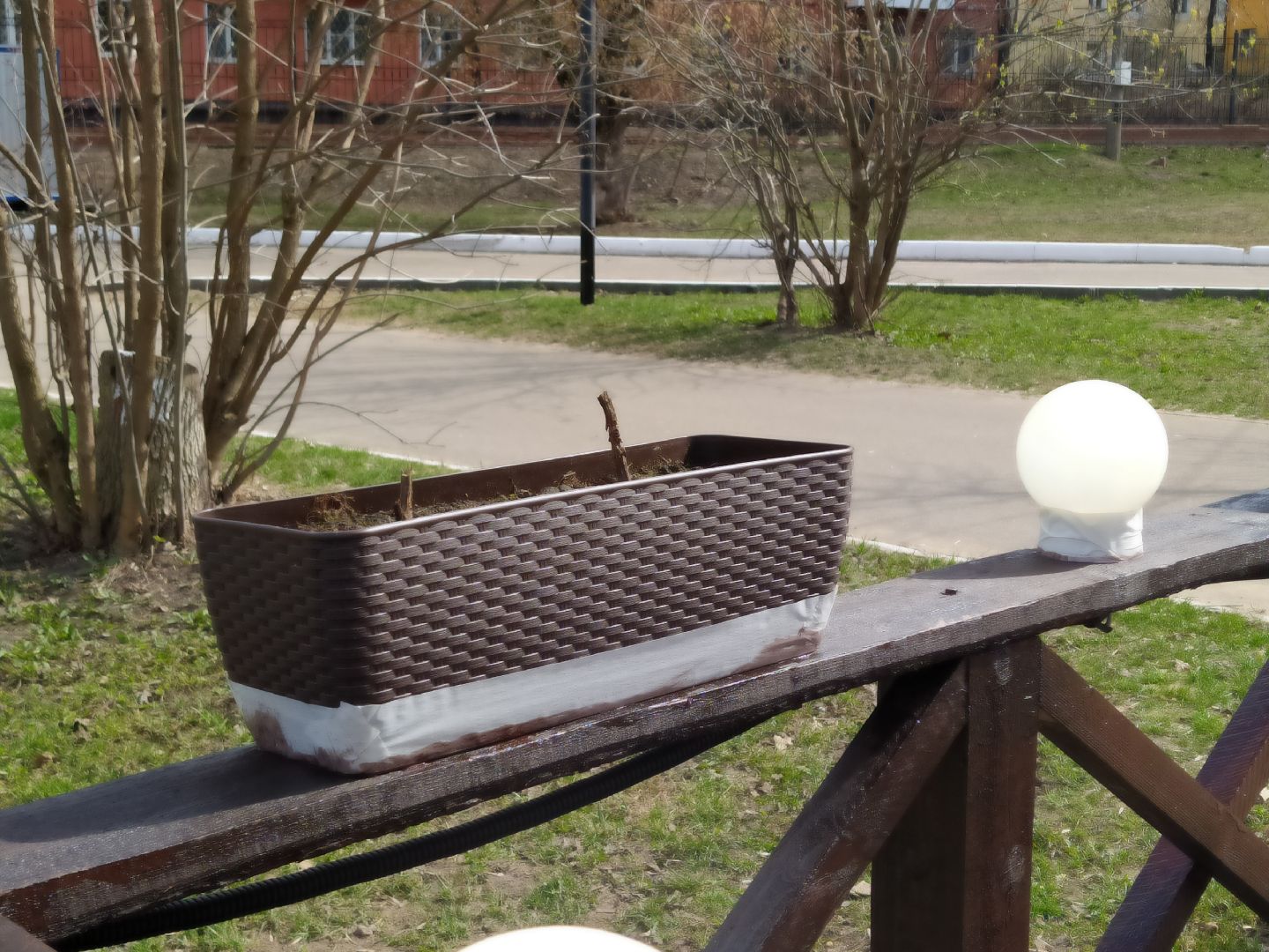 Парк, благоустройство, веранда, покраска