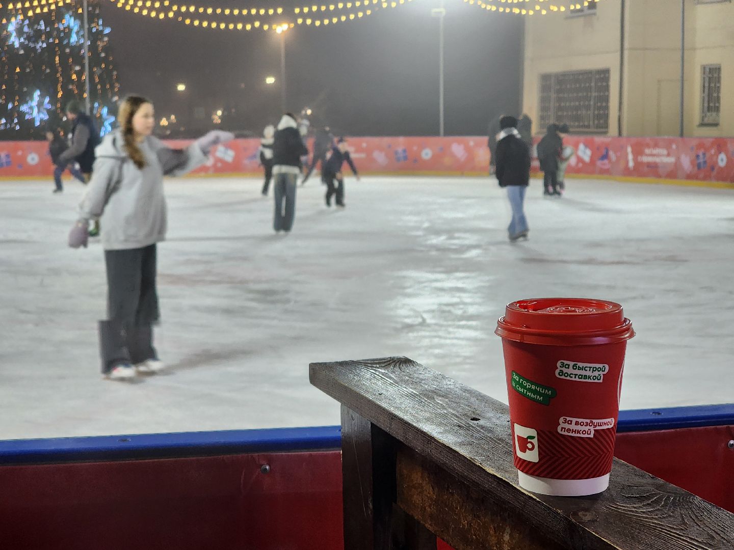 Каток, Парк, Новый год,