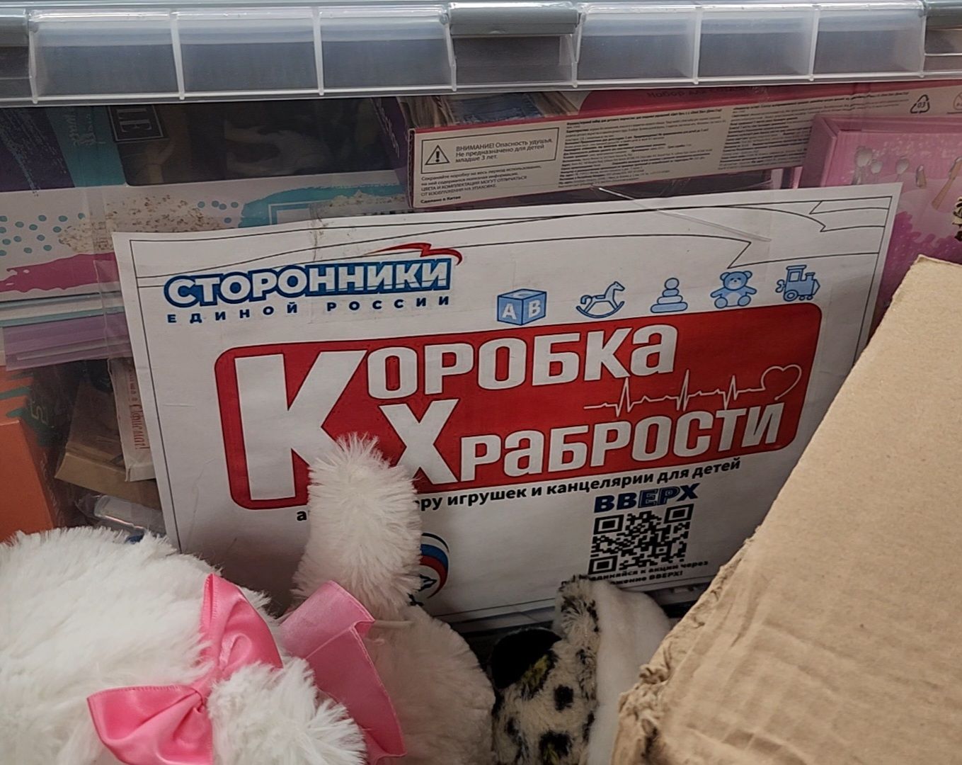 Дубна, коробка храбрости, дети, школьники, школа, благотворительность, благотворительная акция, вертикалки,