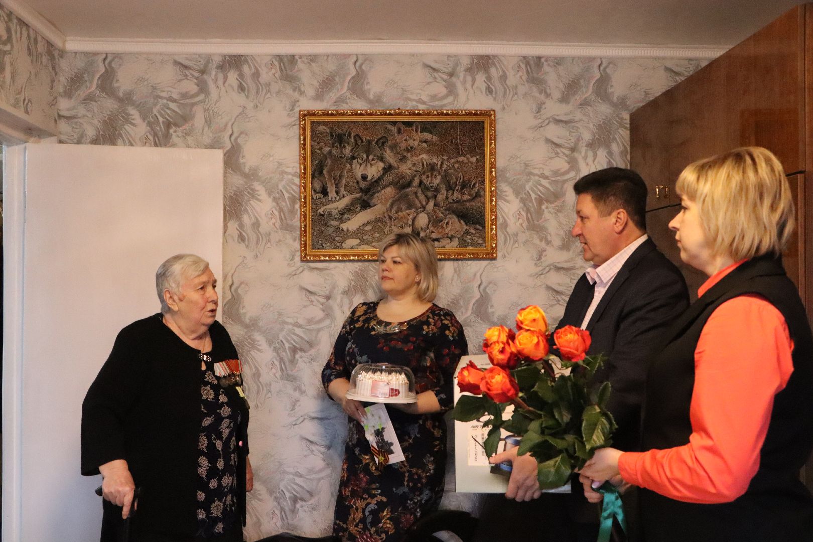 81-я годовщина полного освобождения ленинграда, житель блокадного ленинграда, Серебряные Пруды, Поселок Дмитриевский, глава округа,