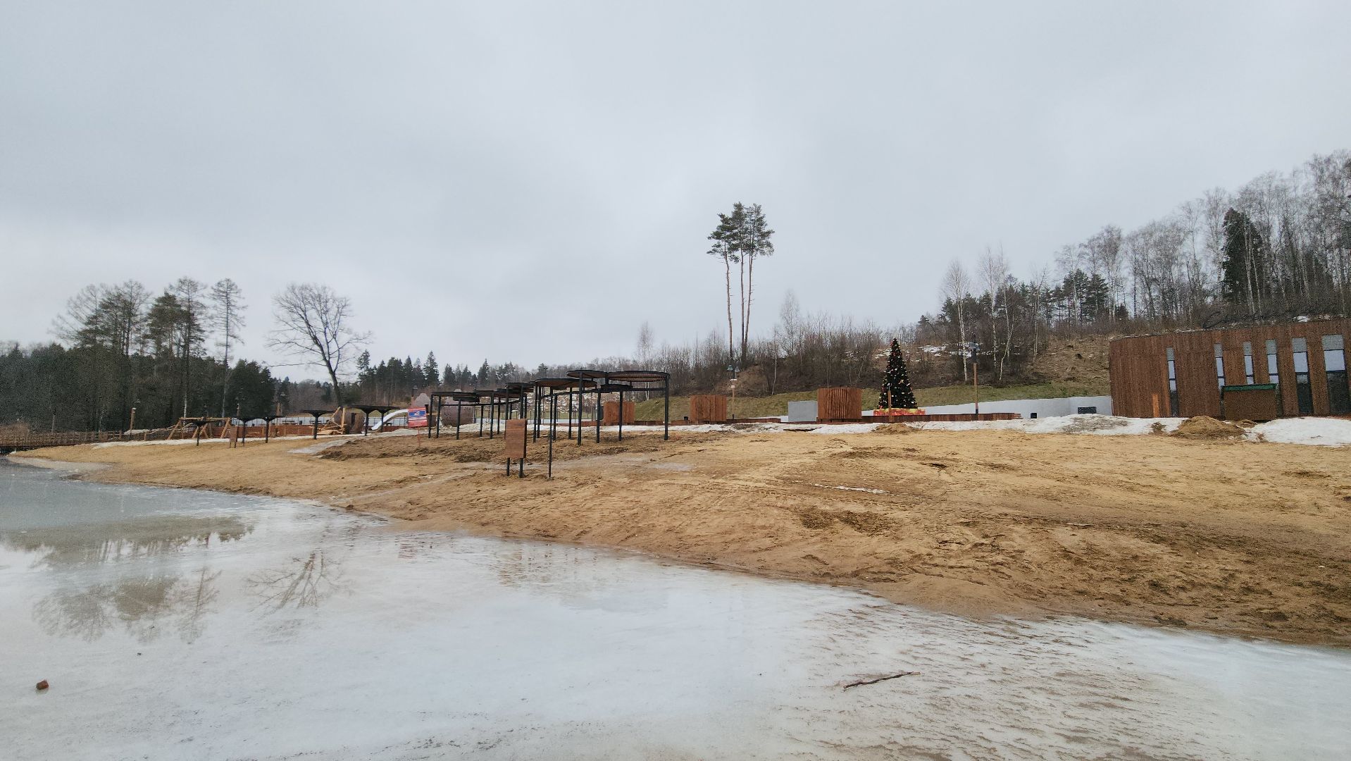 красногорск, плотина, синичка, благоустройство, было стало, вертикалки,