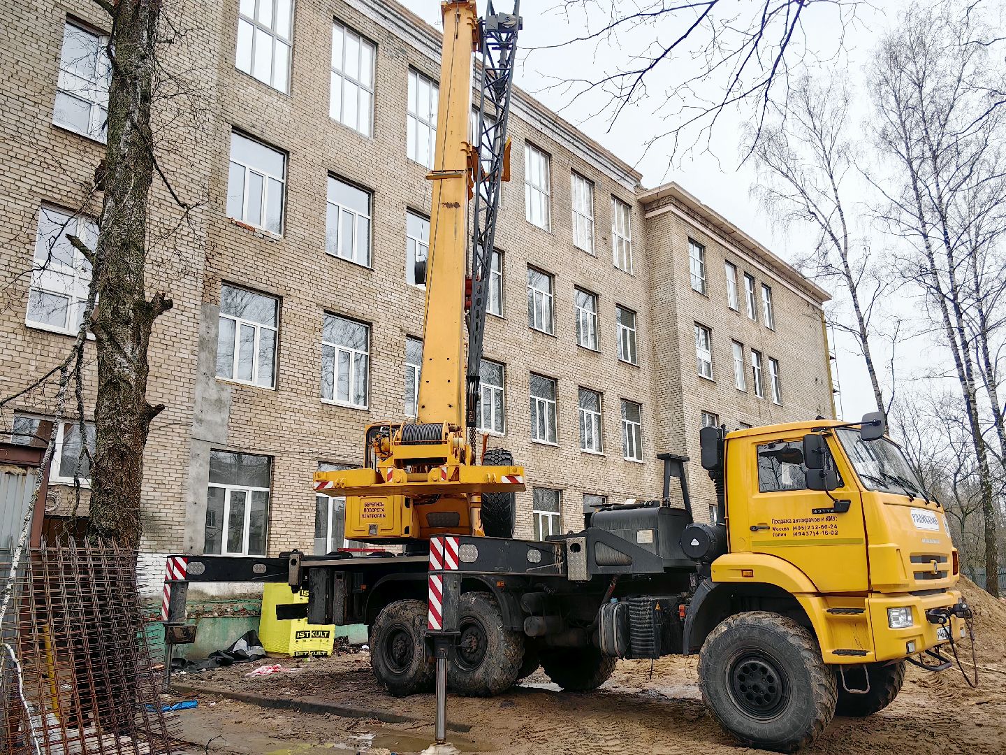 ремонт, лицей, стяжка пола, фасад, здание, вертикалки,