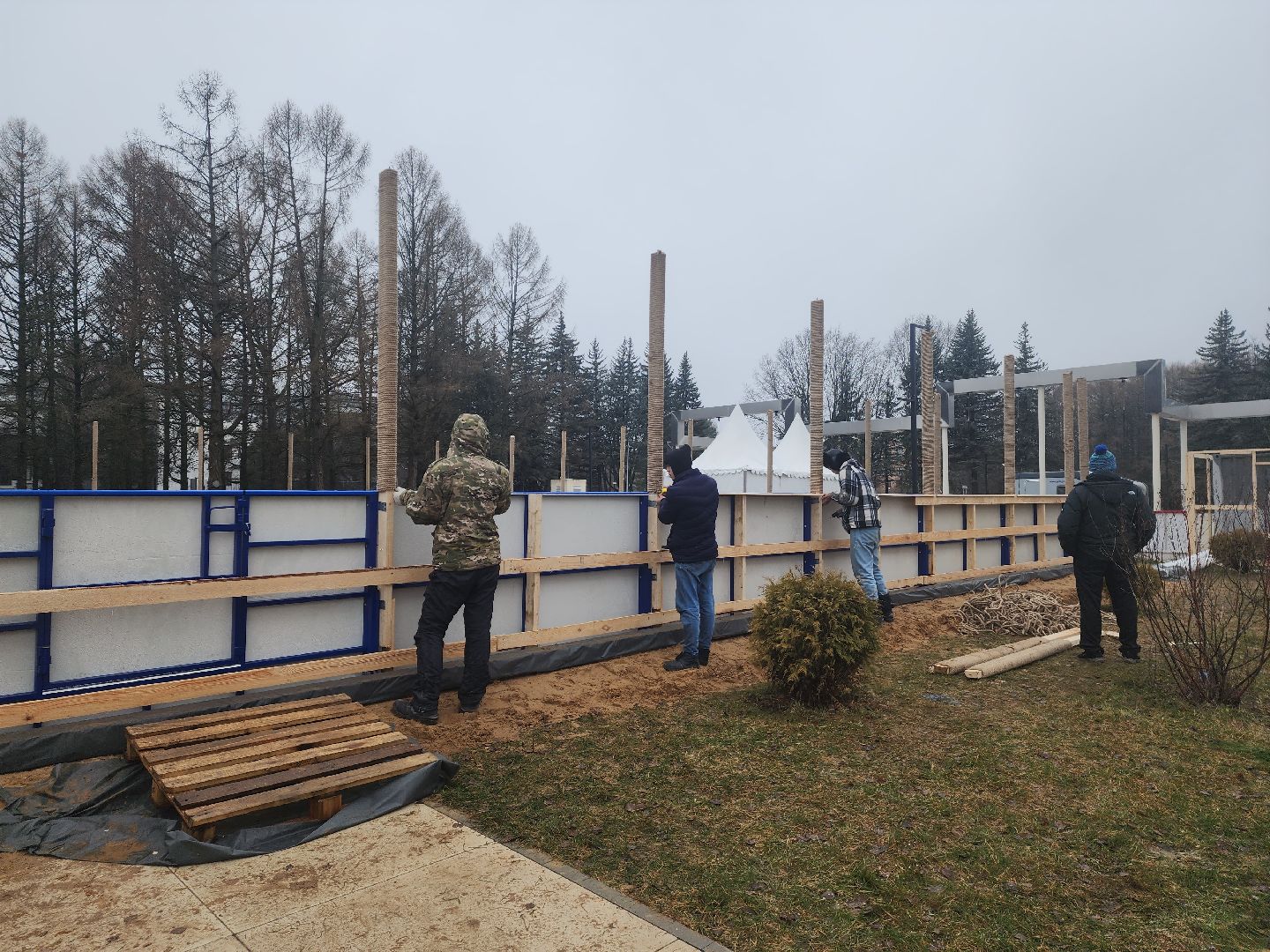 пущино, серпухов, каток, зима в парке, вертикалки,