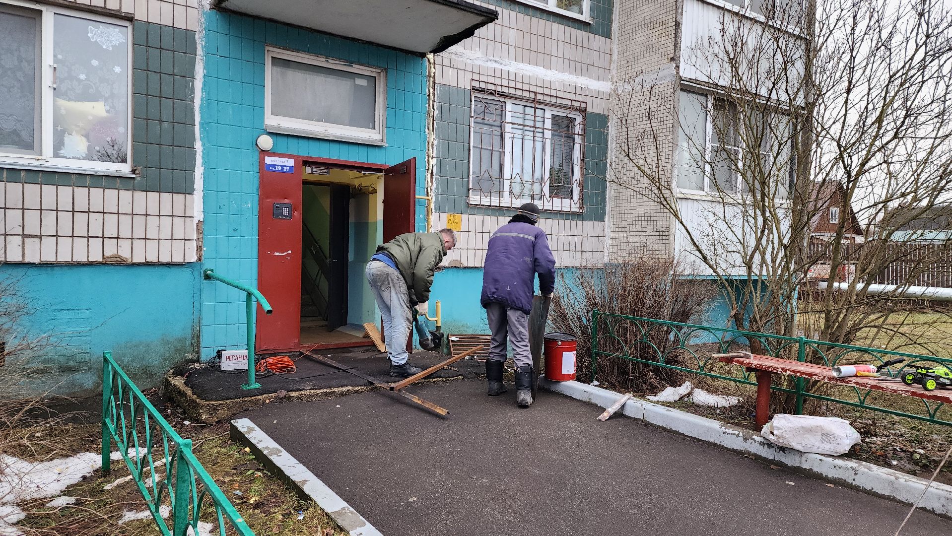 ремонт подъездов, пандус, истра, вертикалка,