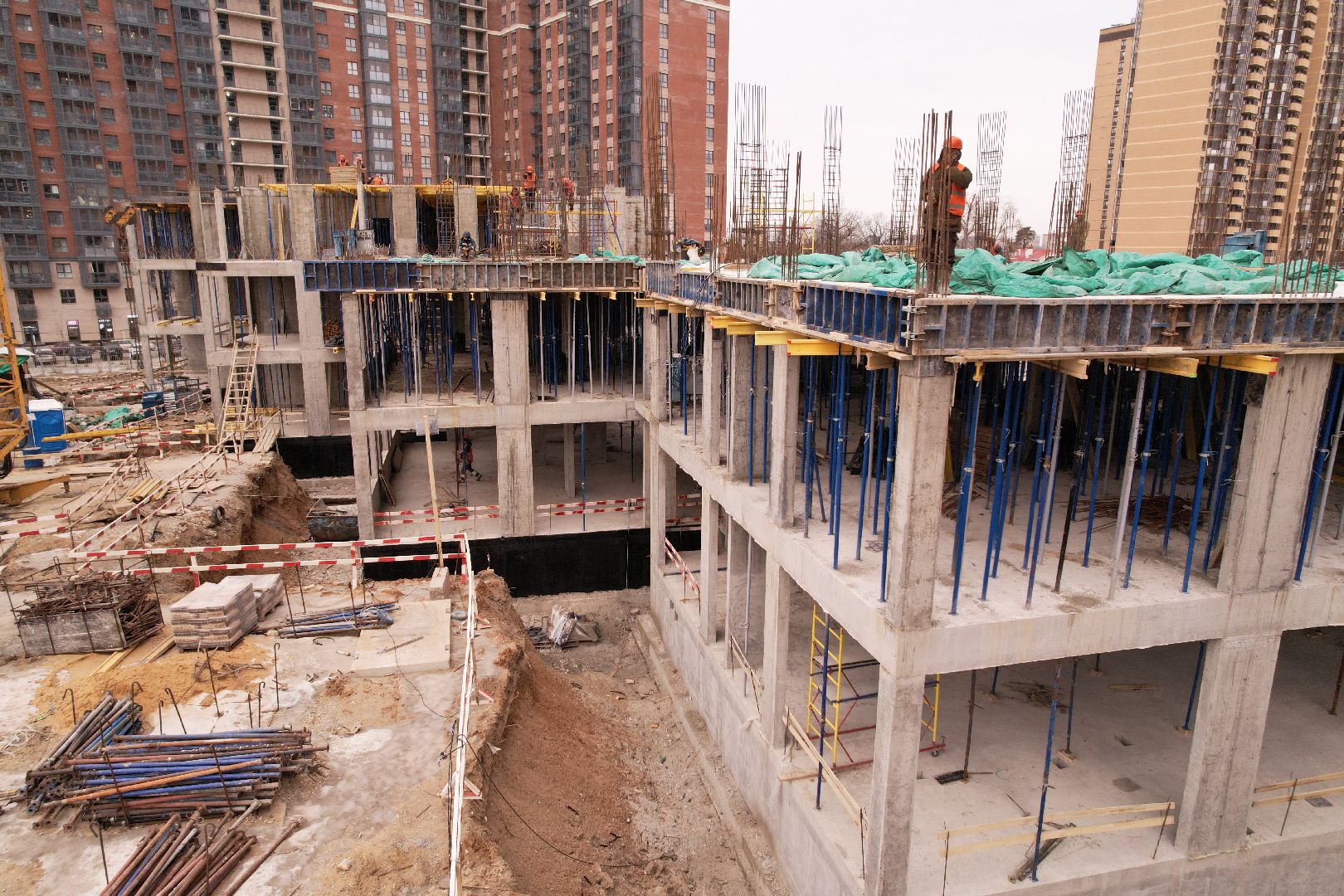 видео с коптера, одинцово, детский сад,