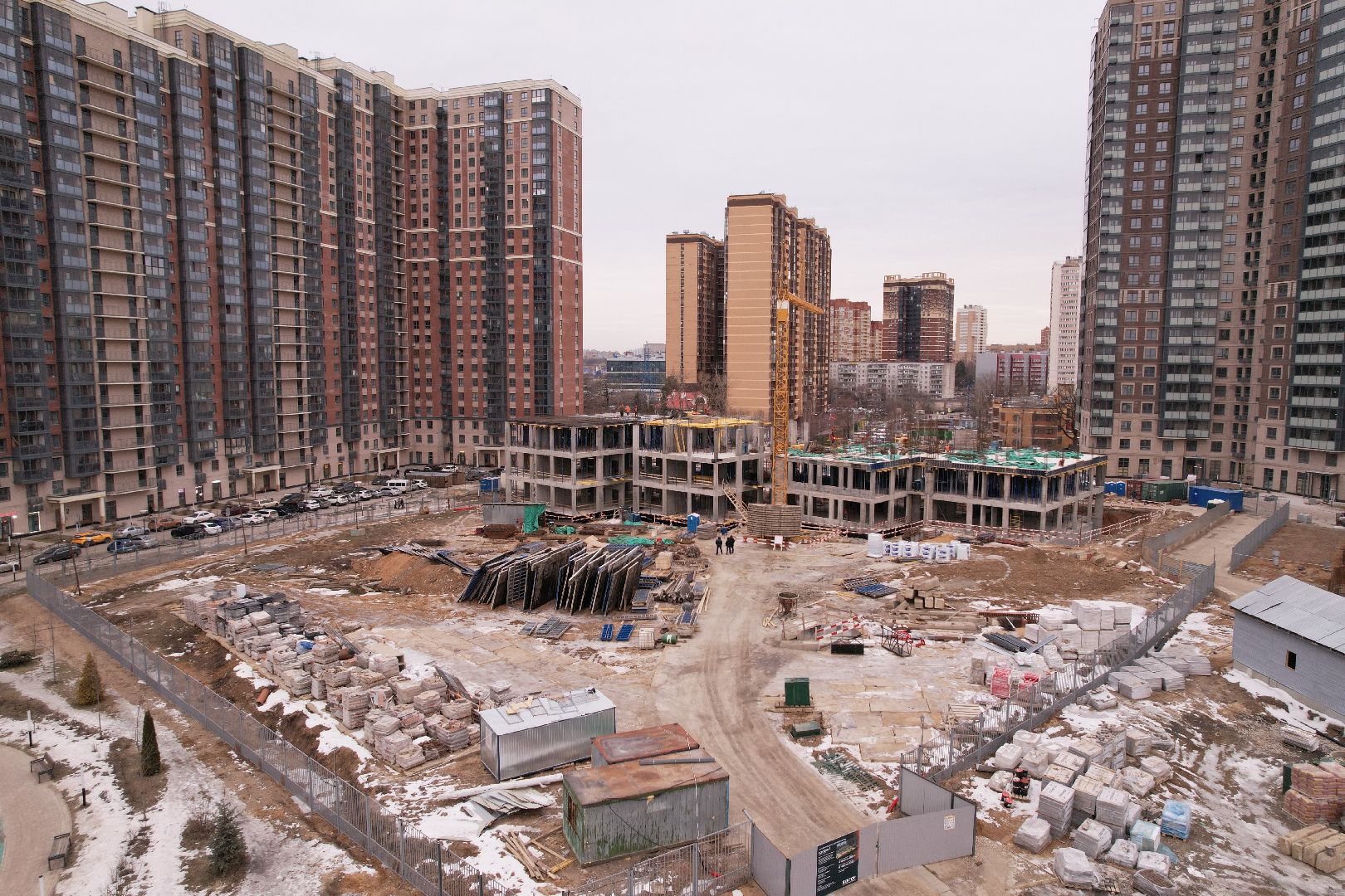 видео с коптера, одинцово, детский сад,