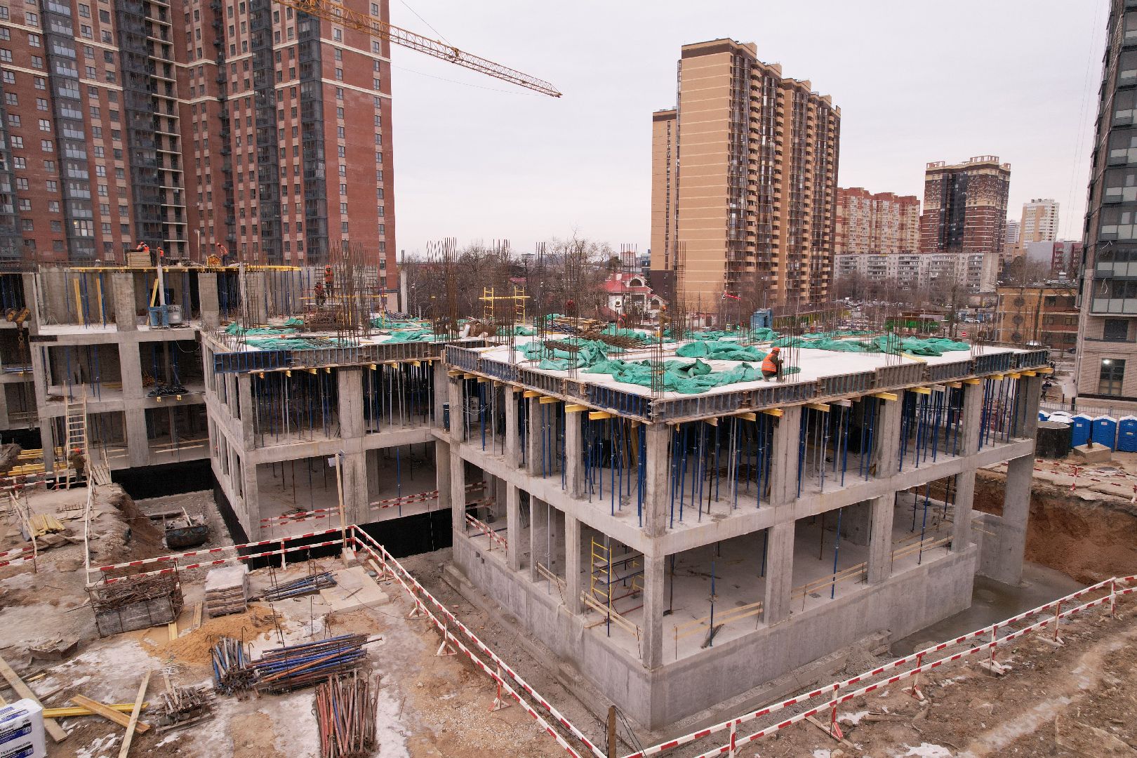 видео с коптера, одинцово, детский сад,