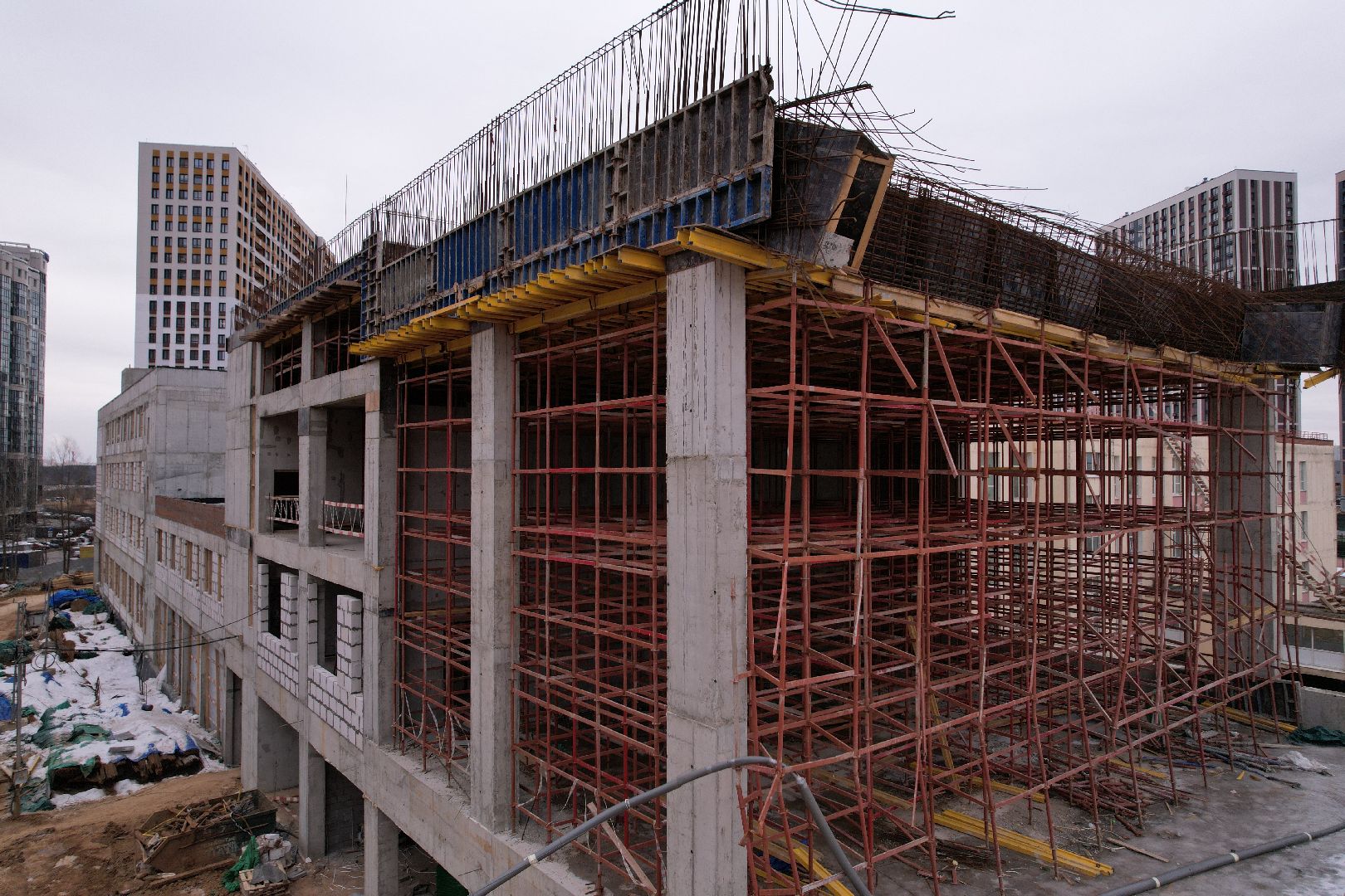 видео с коптера, одинцово, лицей,