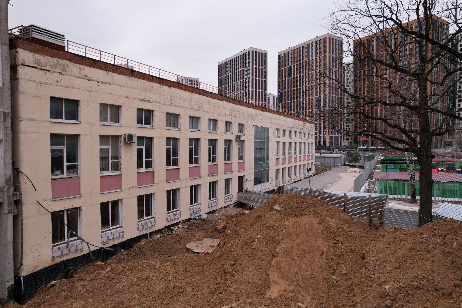 видео с коптера, одинцово, лицей,