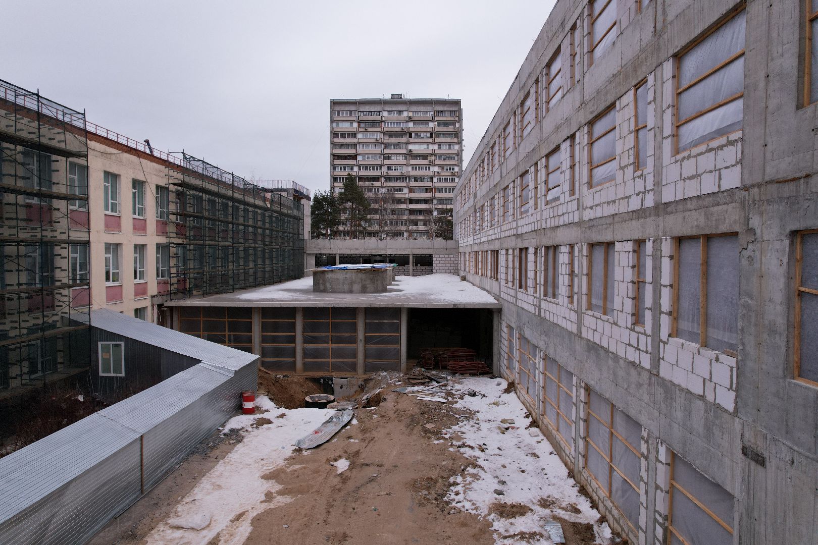 видео с коптера, одинцово, лицей,