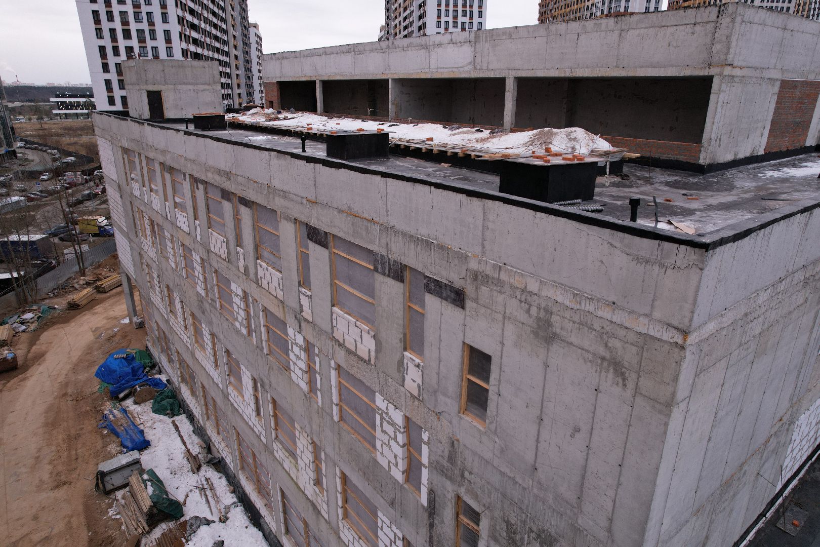 видео с коптера, одинцово, лицей,