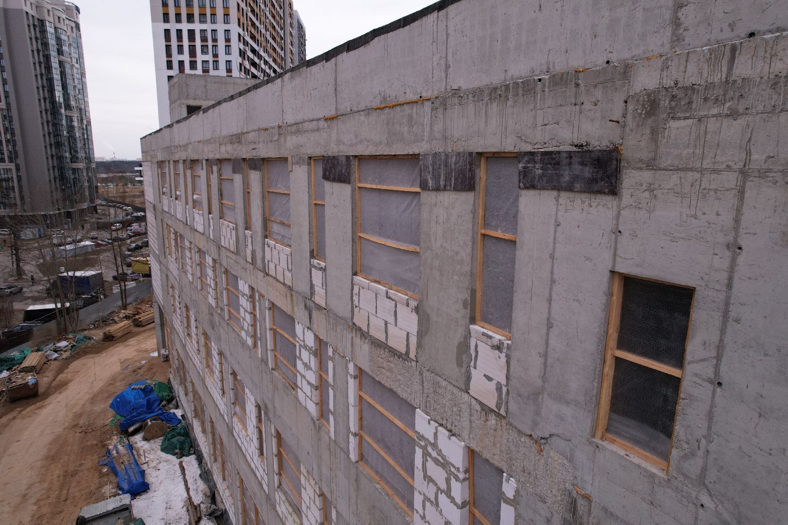 видео с коптера, одинцово, лицей,