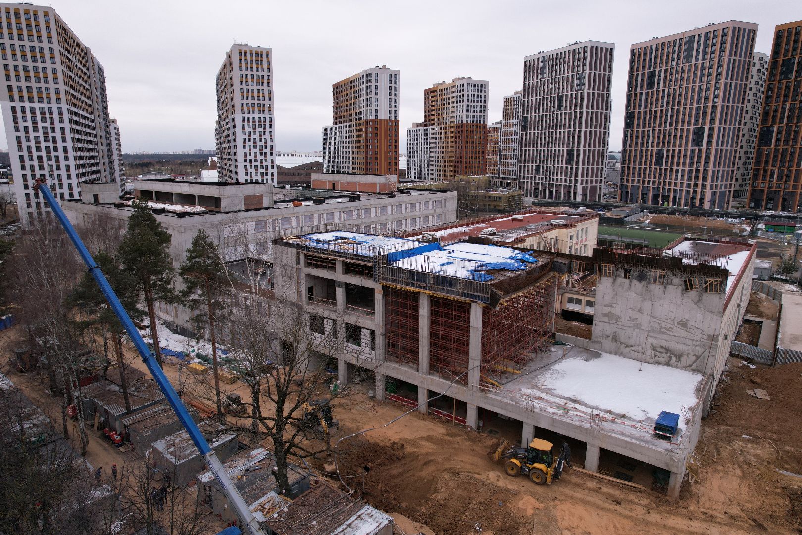 видео с коптера, одинцово, лицей,