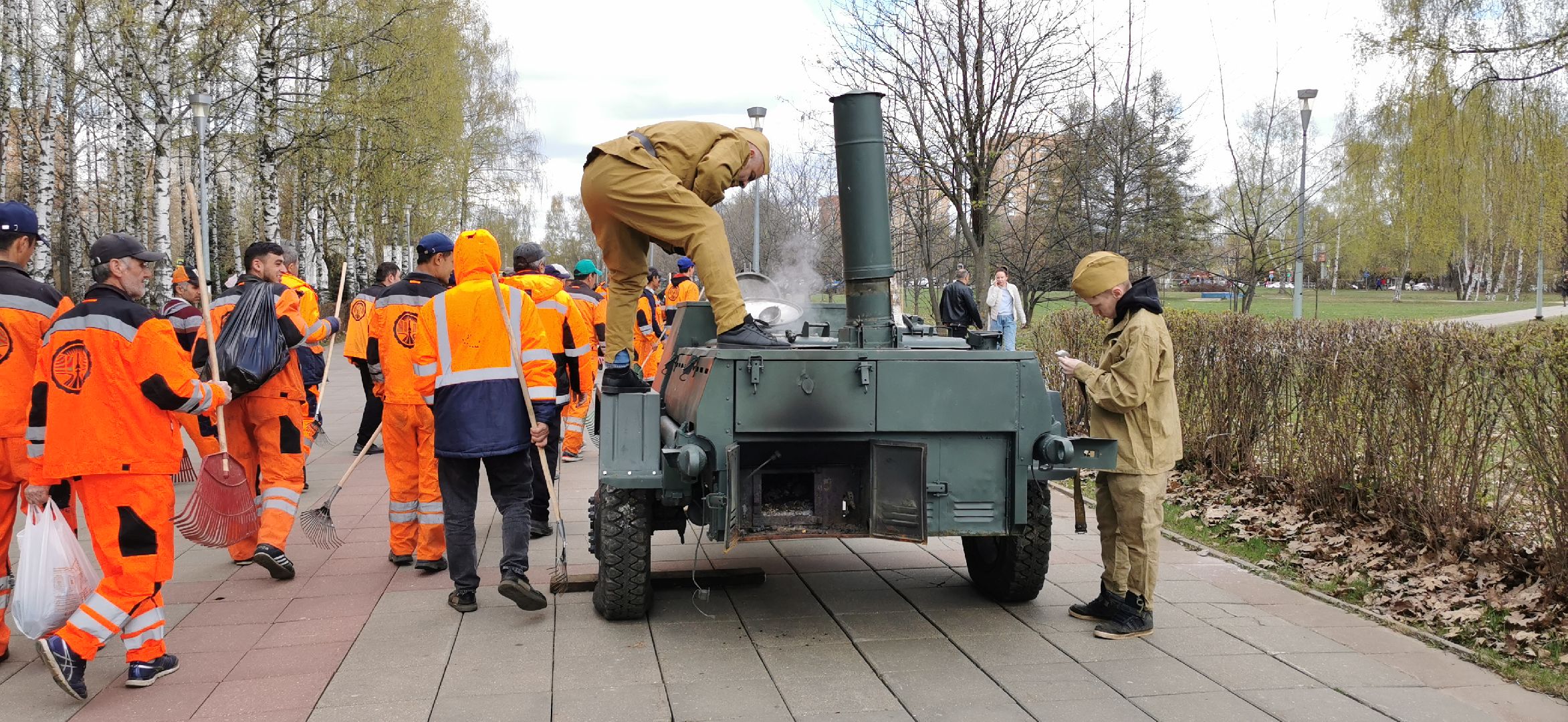 полевая кухня, субботник,