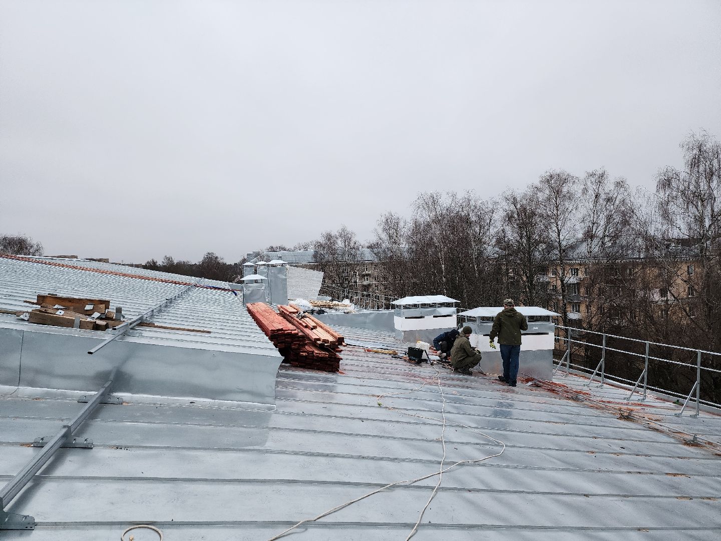 Дубна, дк октябрь, нацпроект культура, Ремонт кровли, Строительство, вертикалки,