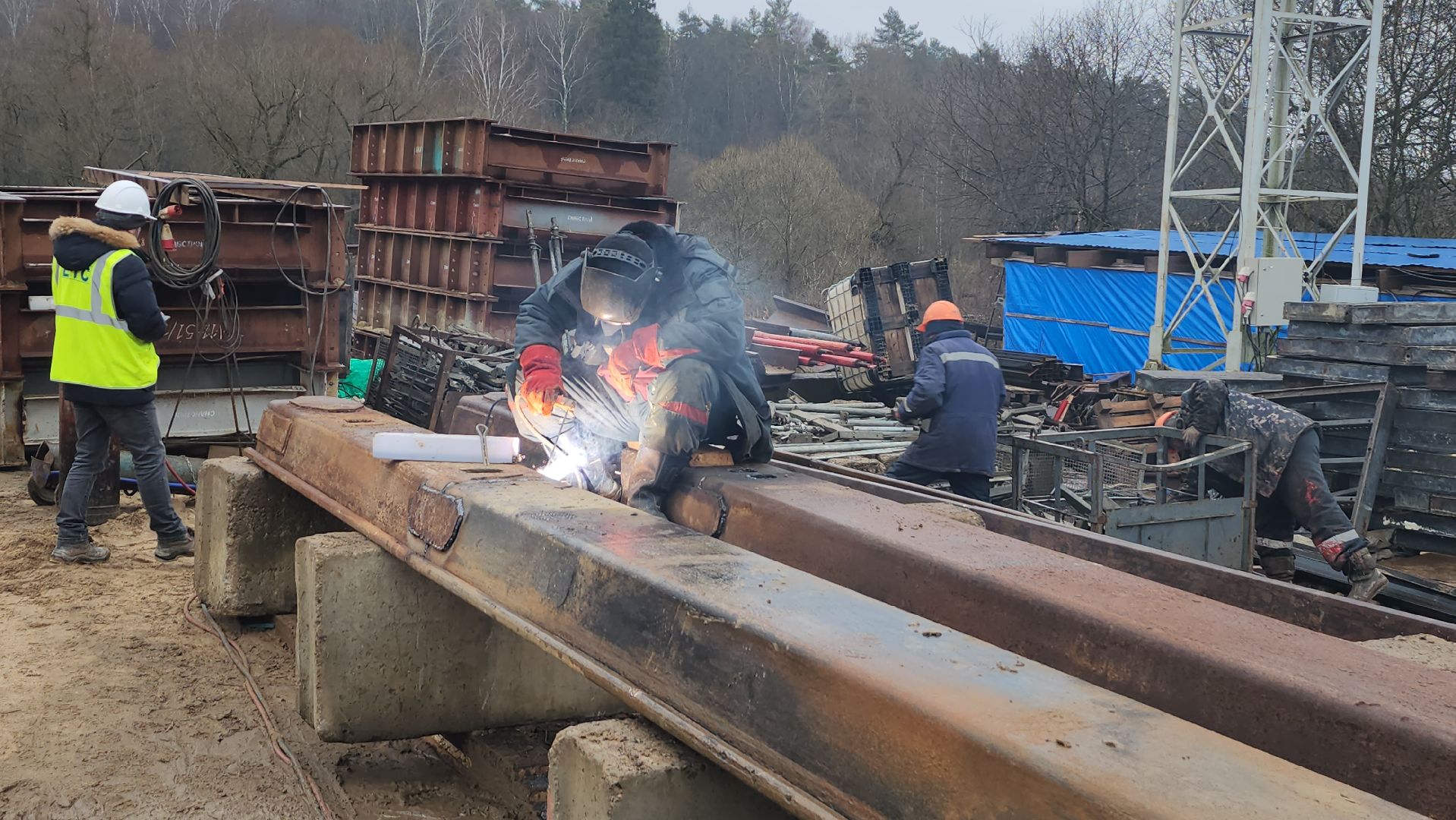 серпухов, мост через нару, река Нара, строительство моста, федеральная трасса А108,