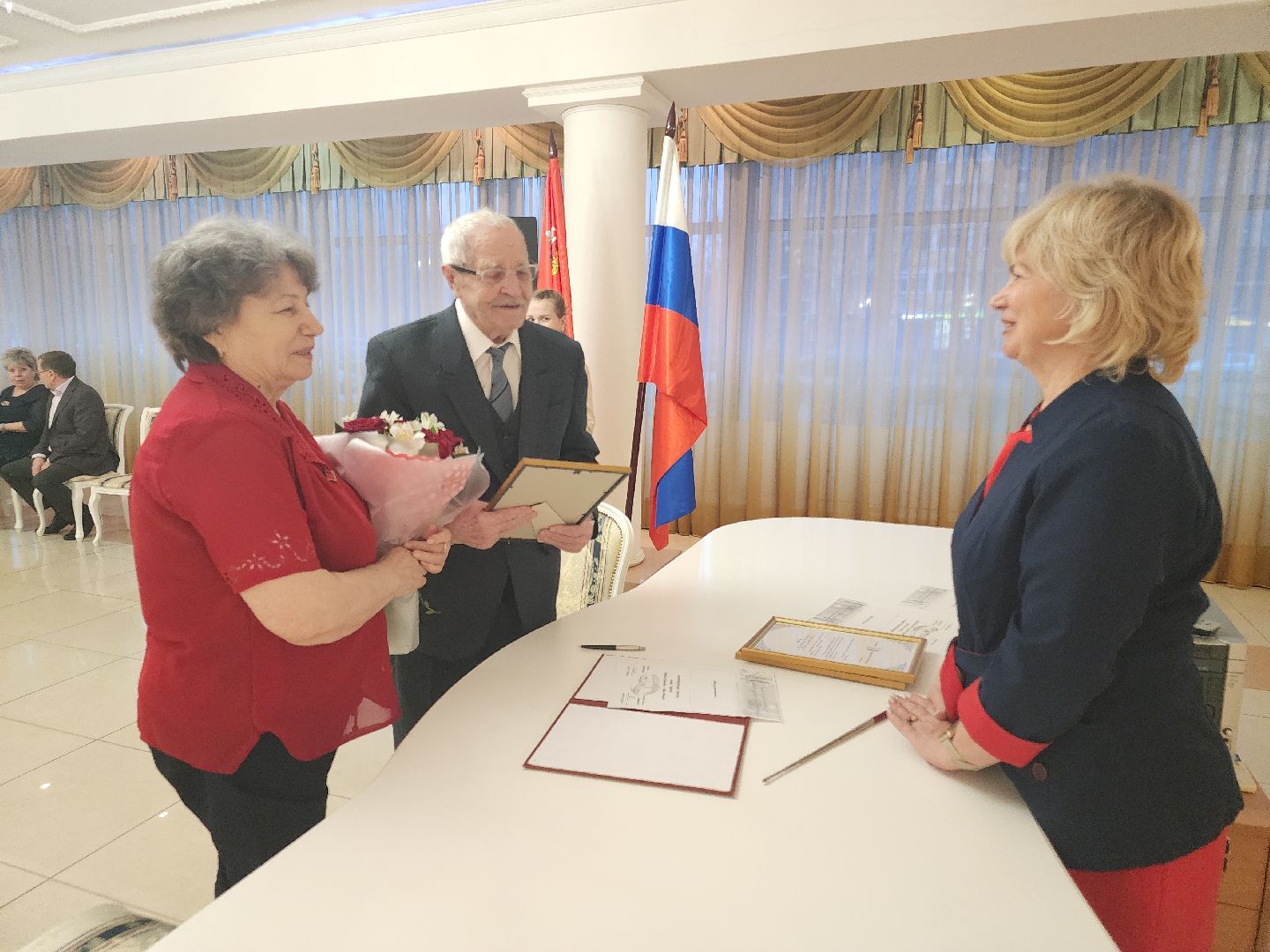 вертикалки, золотые юбиляры, загс, орехово зуево, свадьба, семья,