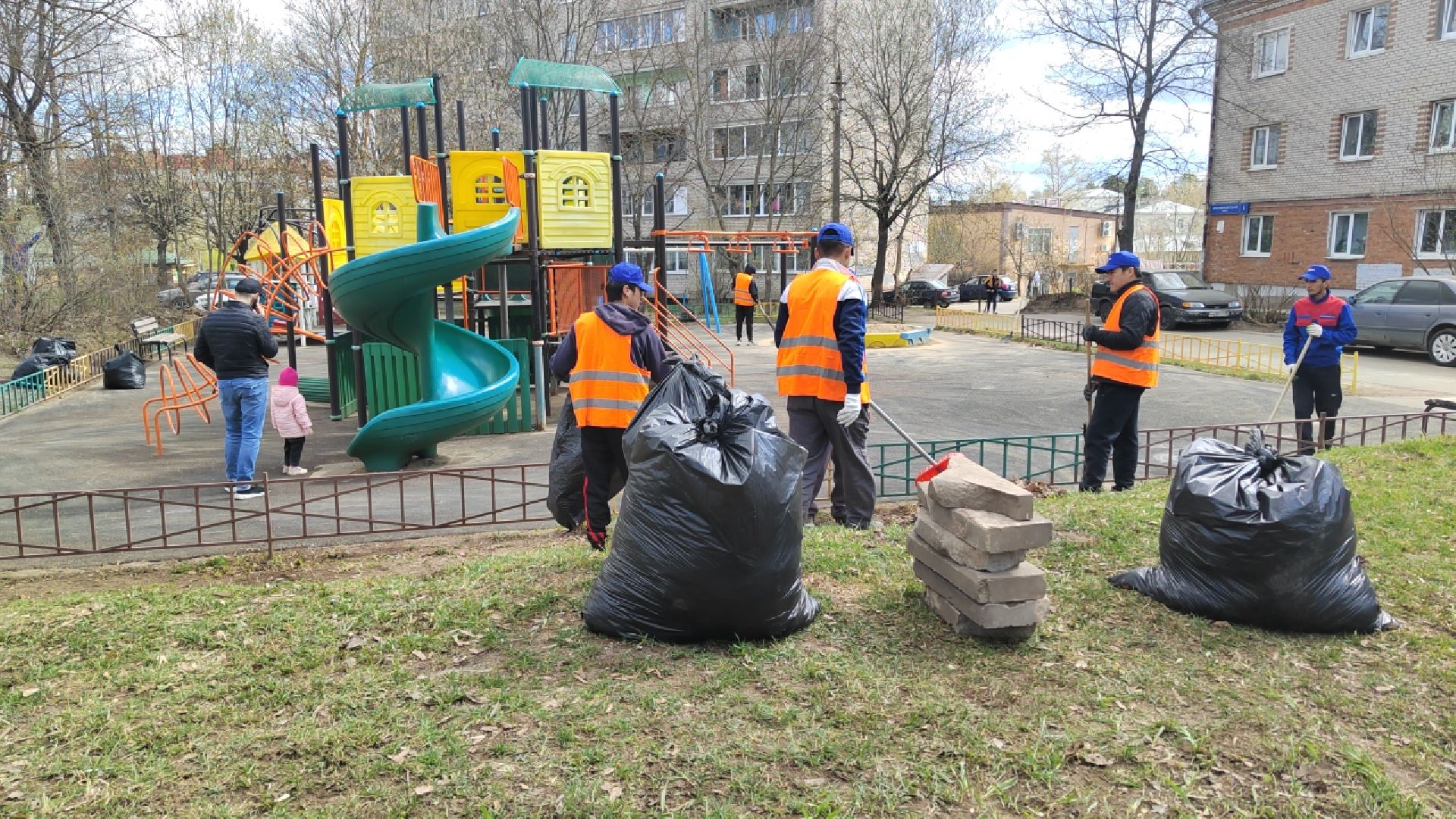 Пушкино, УК Держава, Пушкинский округ, субботник, Всероссийский субботник