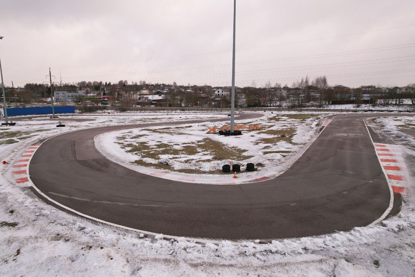 видео с коптера, дмитров, картодром маяк,