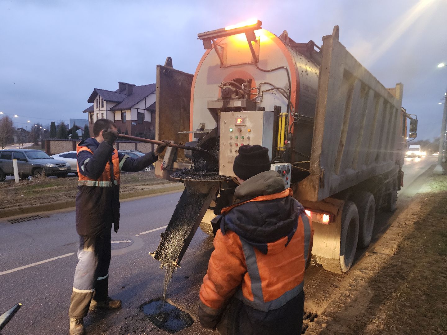 г о серпухов, ремонт дорог,
