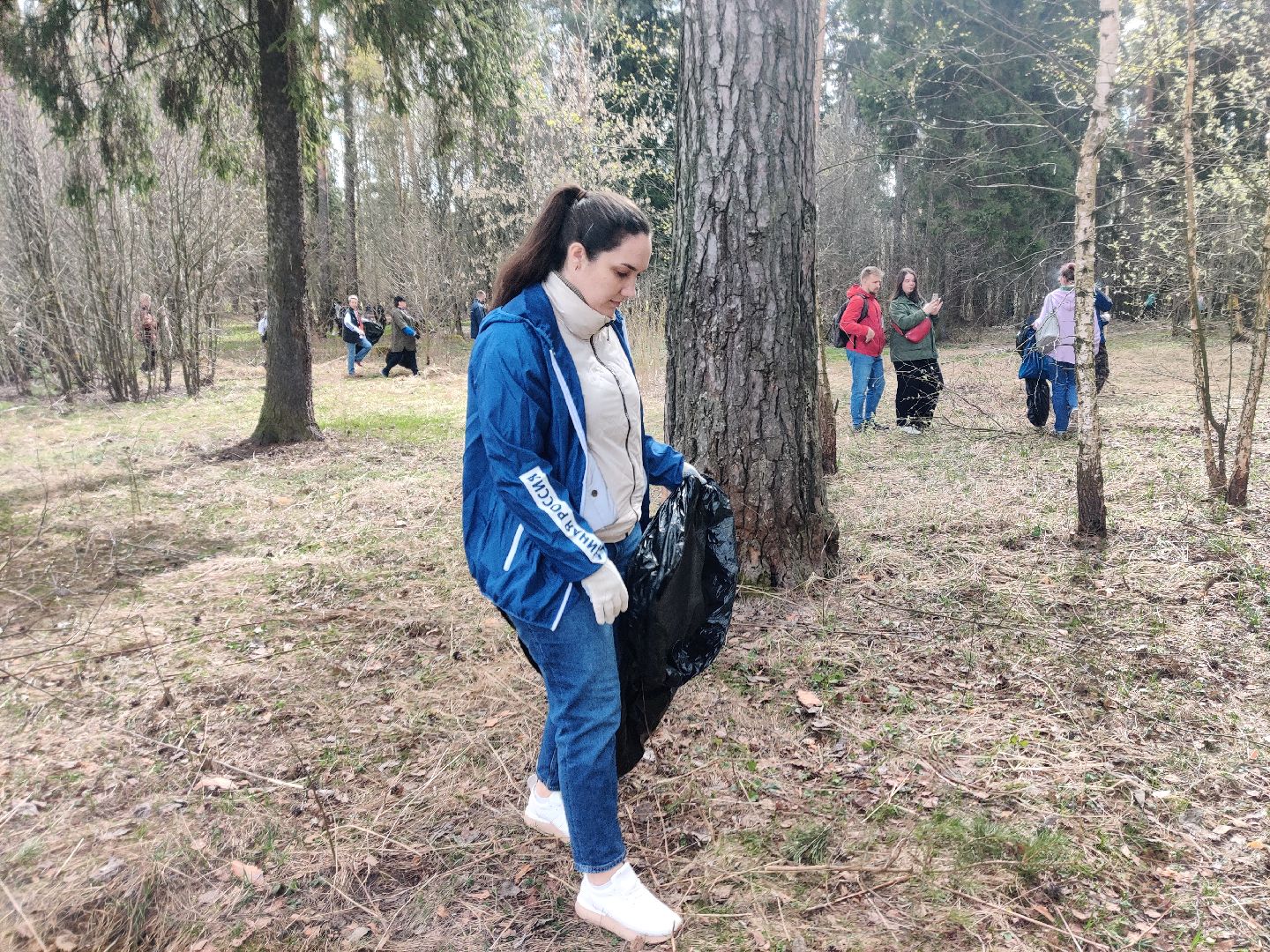 Красноармейск, Пушкинский, субботник, центральная площадка, Банный лес