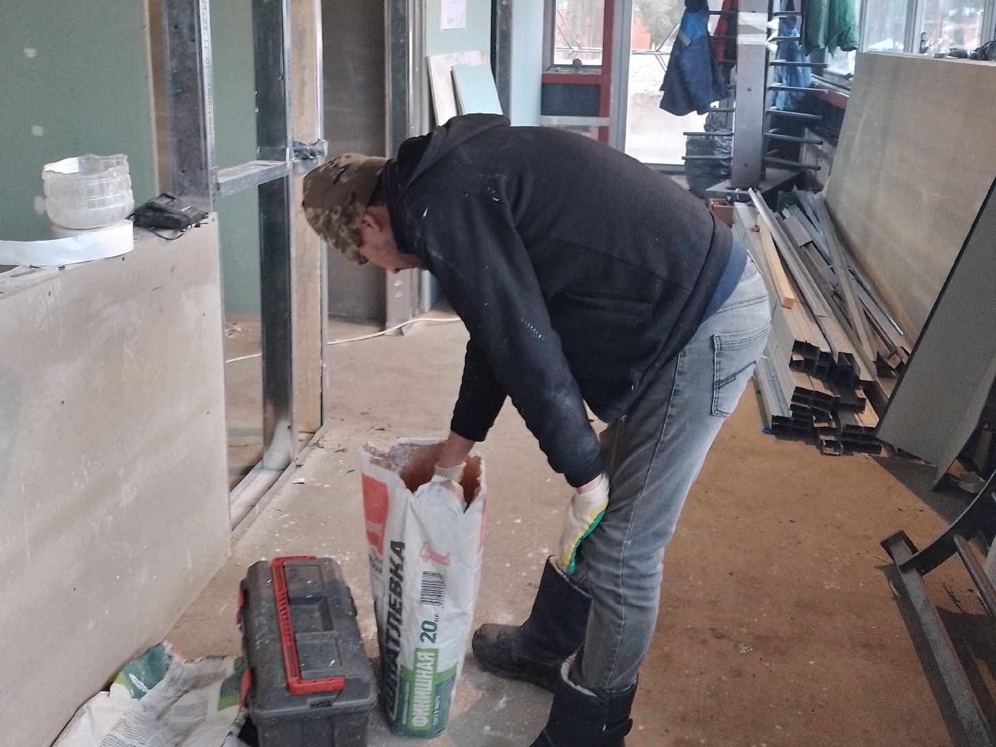 кпп городской округ Восход стены гипсокартон, благоустройство, вертикалки,