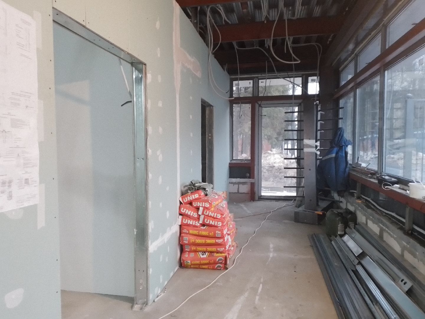 кпп городской округ Восход стены гипсокартон, благоустройство, вертикалки,