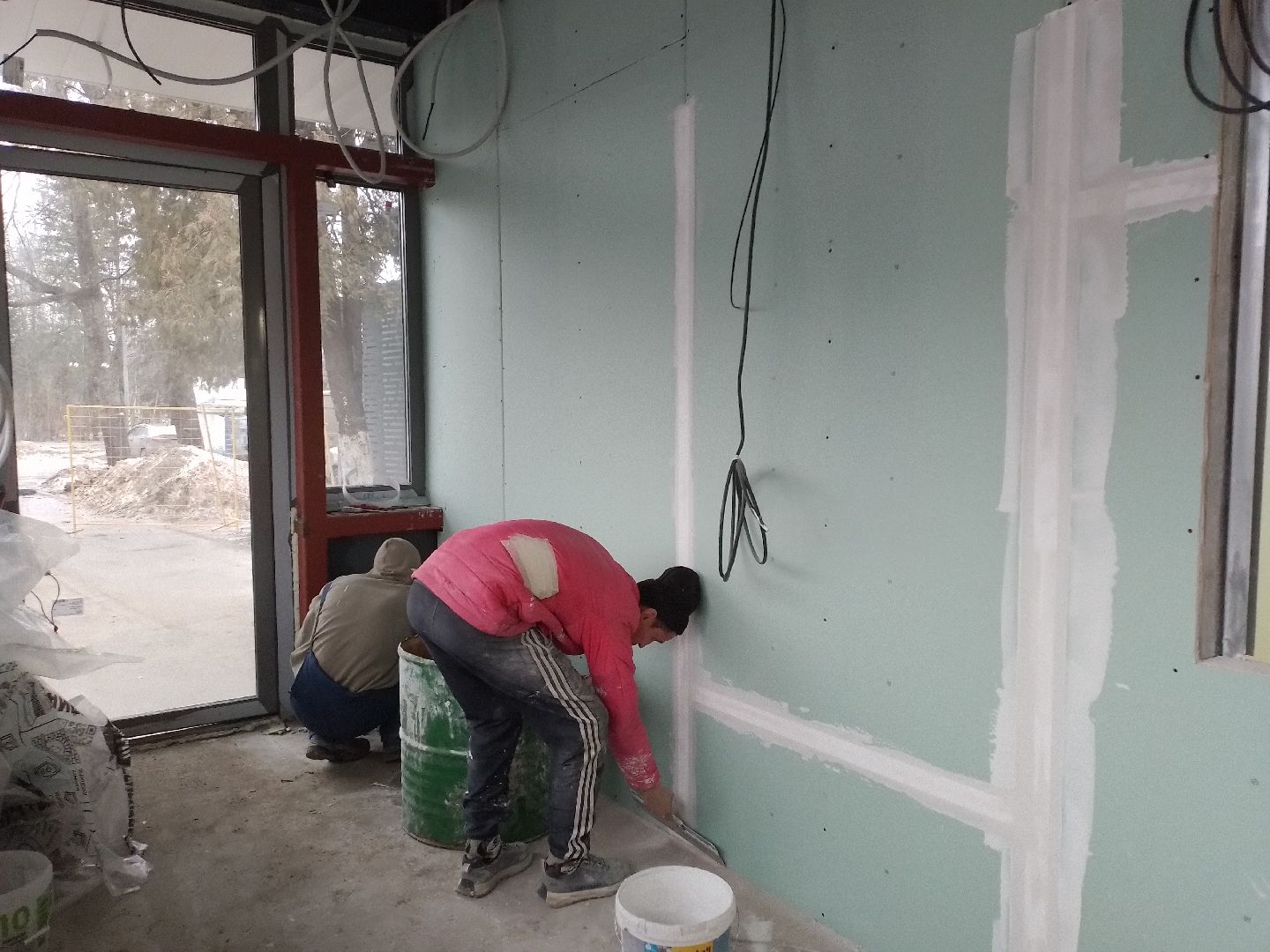 кпп городской округ Восход стены гипсокартон, благоустройство, вертикалки,