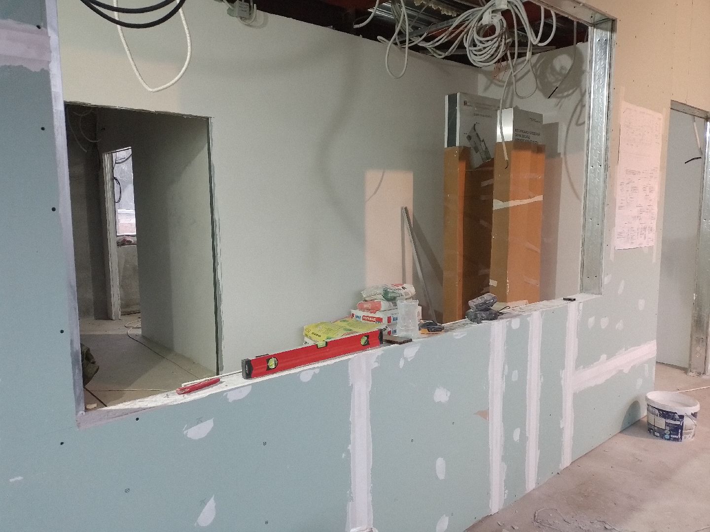 кпп городской округ Восход стены гипсокартон, благоустройство, вертикалки,