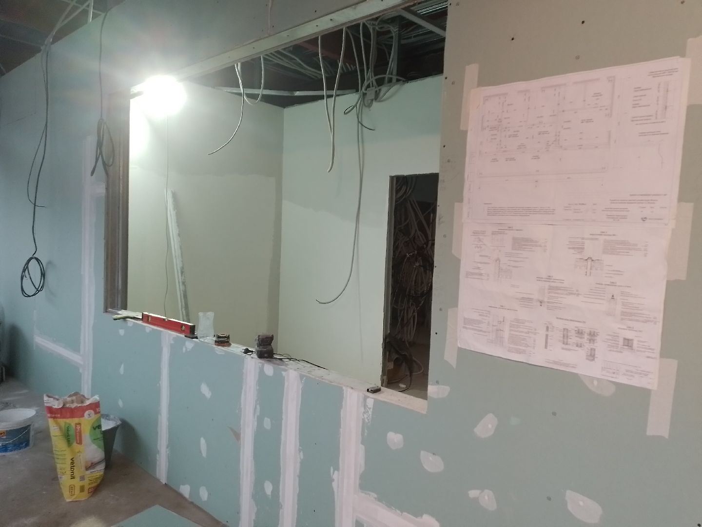 кпп городской округ Восход стены гипсокартон, благоустройство, вертикалки,